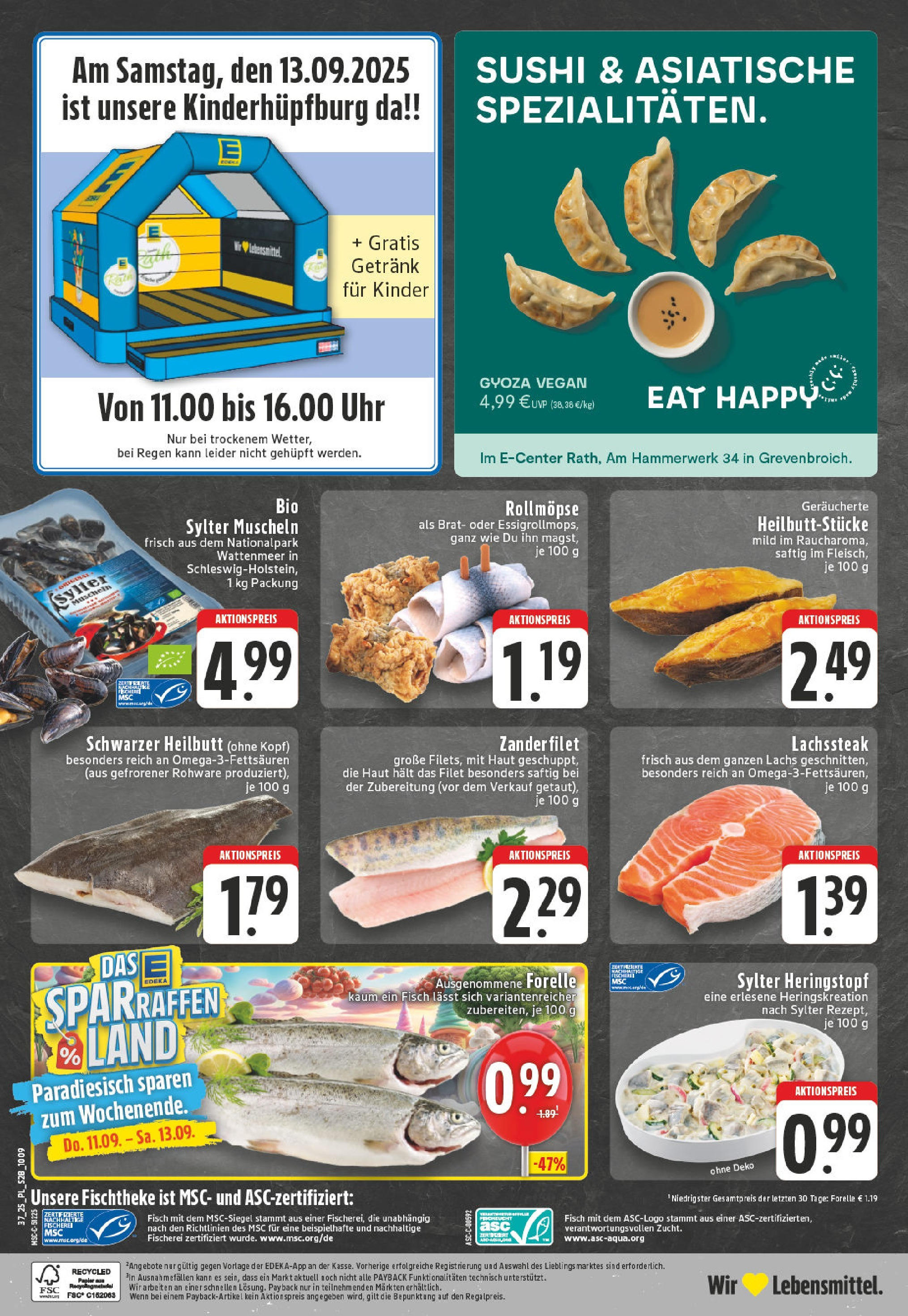 Edeka prospekt Grevenbroich (ab 07.09.2025) » Angebote Online | Seite: 28 | Produkte: Fisch, Lachs, Steak, Uhr Edeka prospekt Grevenbroich (ab 07.09.2025) » Angebote Online | Seite: 28 | Produkte: Fisch, Lachs, Steak, Uhr