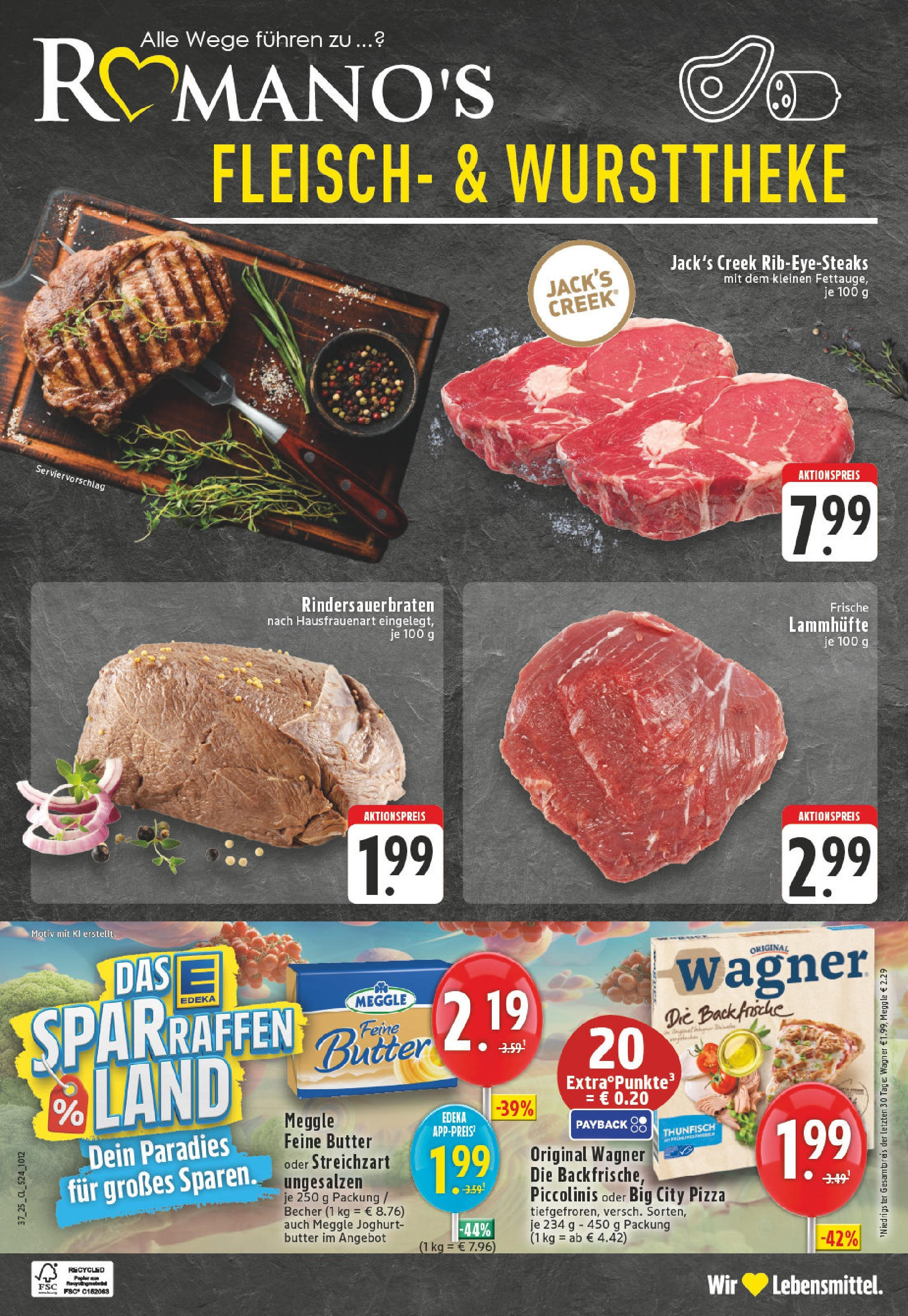 Edeka prospekt Köln-Godorf	 (ab 07.09.2025) » Angebote Online | Seite: 24 | Produkte: Thunfisch, Piccolinis, Steak, Fleisch