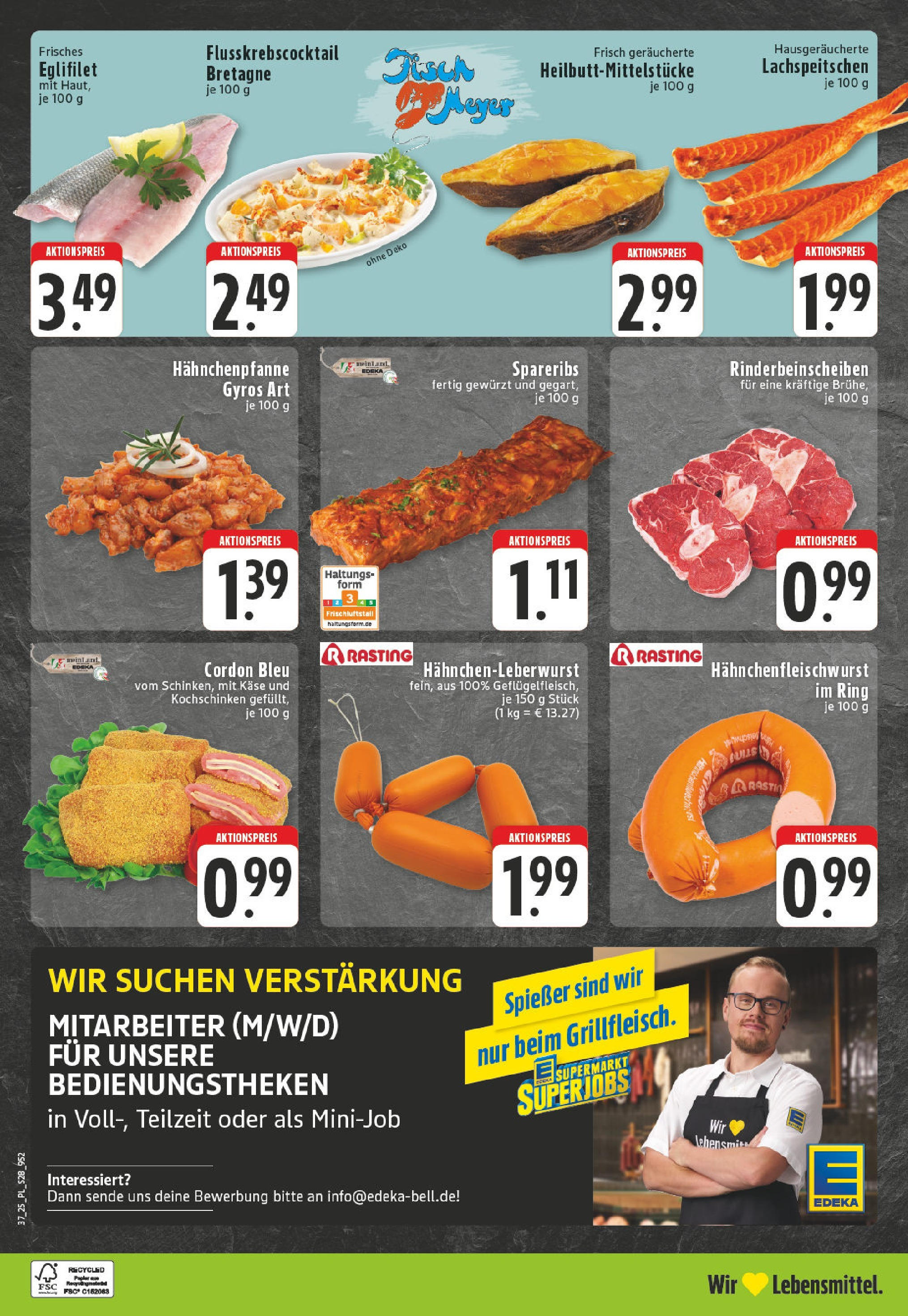 Edeka prospekt Bornheim	 (ab 07.09.2025) » Angebote Online | Seite: 28 | Produkte: Käse, Spare ribs, Fisch, Gyros