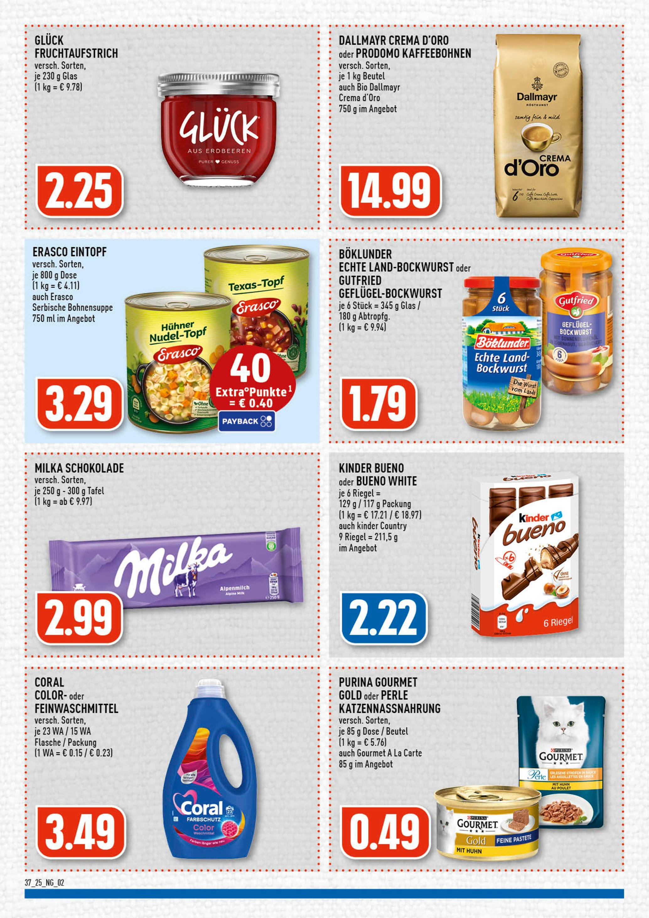 Edeka prospekt Wermelskirchen (ab 07.09.2025) » Angebote Online | Seite: 2 | Produkte: Milka schokolade, Waschmittel, Wurst, Erdbeeren Edeka prospekt Wermelskirchen (ab 07.09.2025) » Angebote Online | Seite: 2 | Produkte: Milka schokolade, Waschmittel, Wurst, Erdbeeren