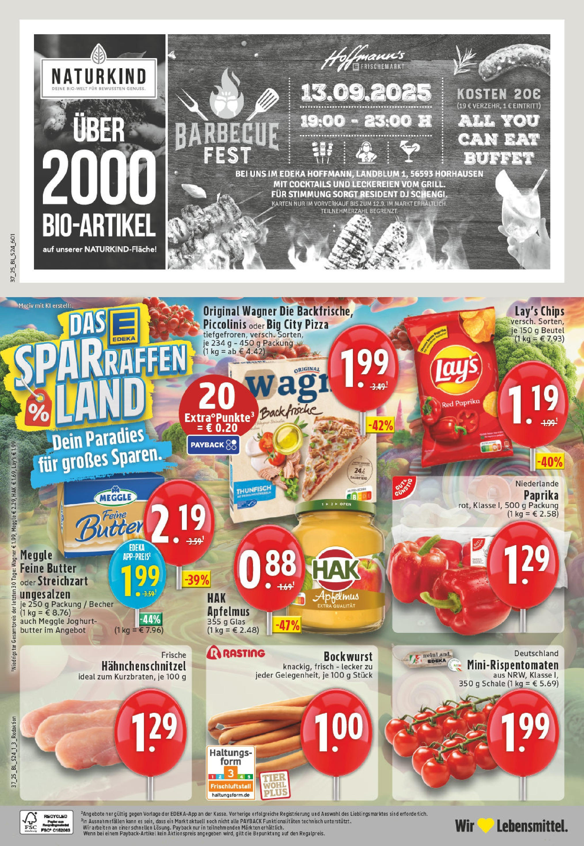 Edeka prospekt Horhausen (ab 07.09.2025) » Angebote Online | Seite: 24 | Produkte: Bockwurst, Joghurt, Paprika, Pizza Edeka prospekt Horhausen (ab 07.09.2025) » Angebote Online | Seite: 24 | Produkte: Bockwurst, Joghurt, Paprika, Pizza