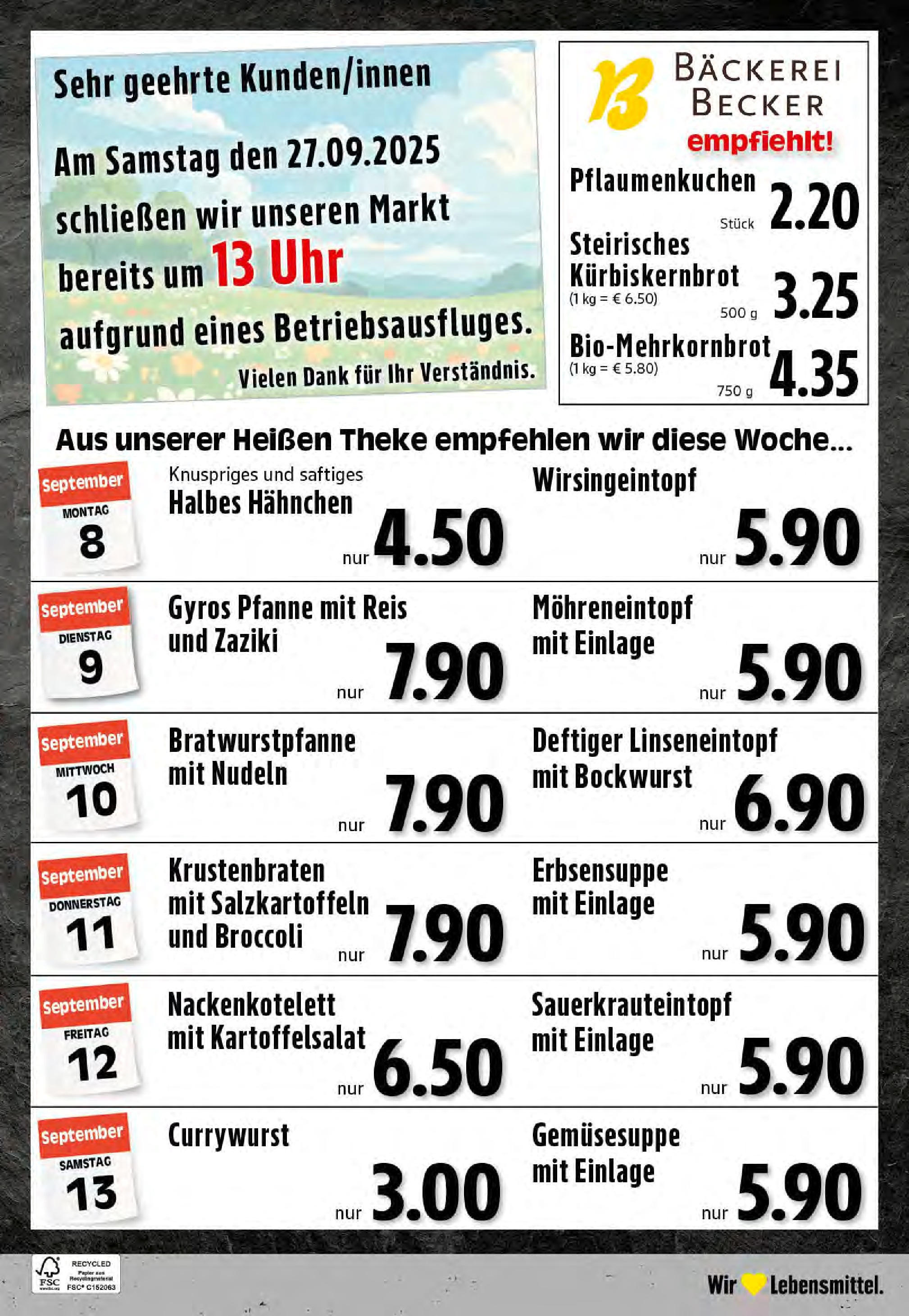 Edeka prospekt Reken-Bahnhof (ab 07.09.2025) » Angebote Online | Seite: 24 | Produkte: Bockwurst, Bäckerei, Theke, Gyros Edeka prospekt Reken-Bahnhof (ab 07.09.2025) » Angebote Online | Seite: 24 | Produkte: Bockwurst, Bäckerei, Theke, Gyros