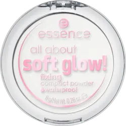 essence Kompaktpuder All About Soft Glow! Fixing Waterproof