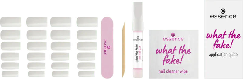 essence Künstliche Nägel Set What The Fake! 04 Bare White