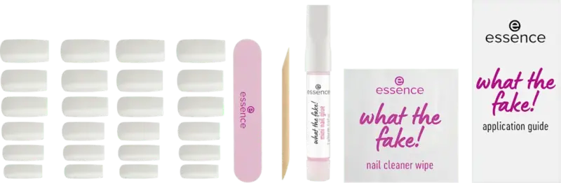 essence K&uuml;nstliche N&auml;gel Set What The Fake! 04 Bare White