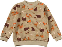 ALANA Sweatshirt mit Waldtier-Muster, braun, Gr. 122
