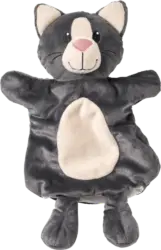 fluffies Handpuppe Katze, grau