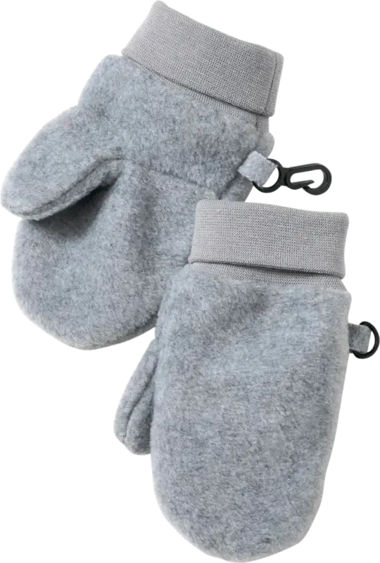 PUSBLU Fäustlinge aus Fleece, grau, Gr. 2