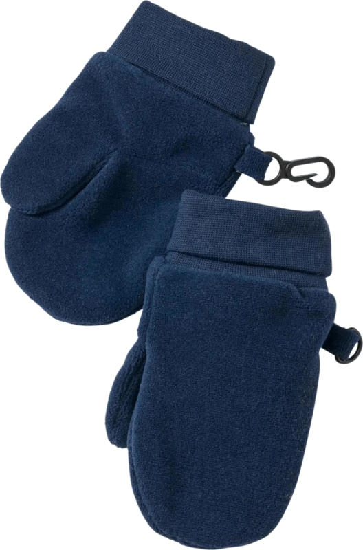 PUSBLU Fäustlinge aus Fleece, blau, Gr. 2