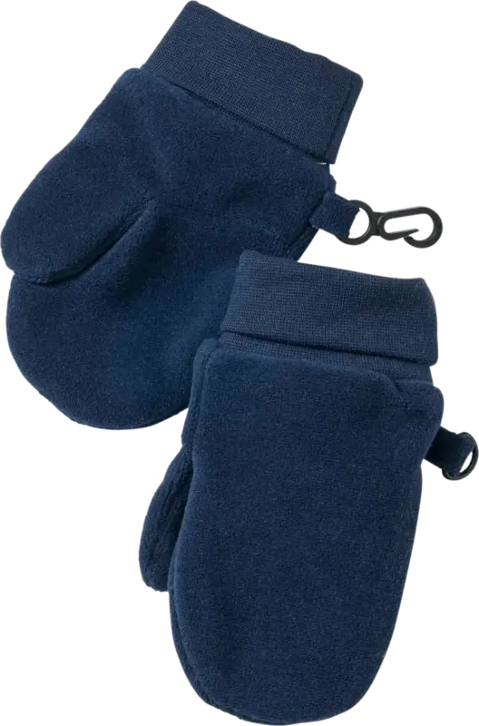 PUSBLU Fäustlinge aus Fleece, blau, Gr. 2
