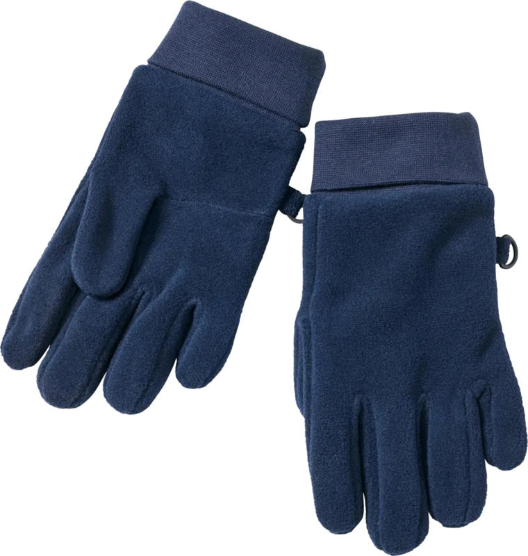 PUSBLU Handschuhe aus Fleece, blau, Gr. 3