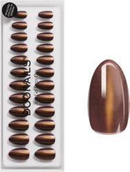 Doonails Künstliche Nägel, Soft Gel Press Ons Glass Brown
