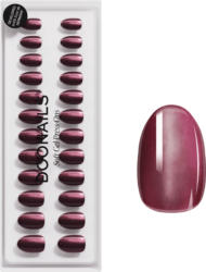 Doonails Künstliche Nägel, Soft Gel Press Ons Glass Burgundy