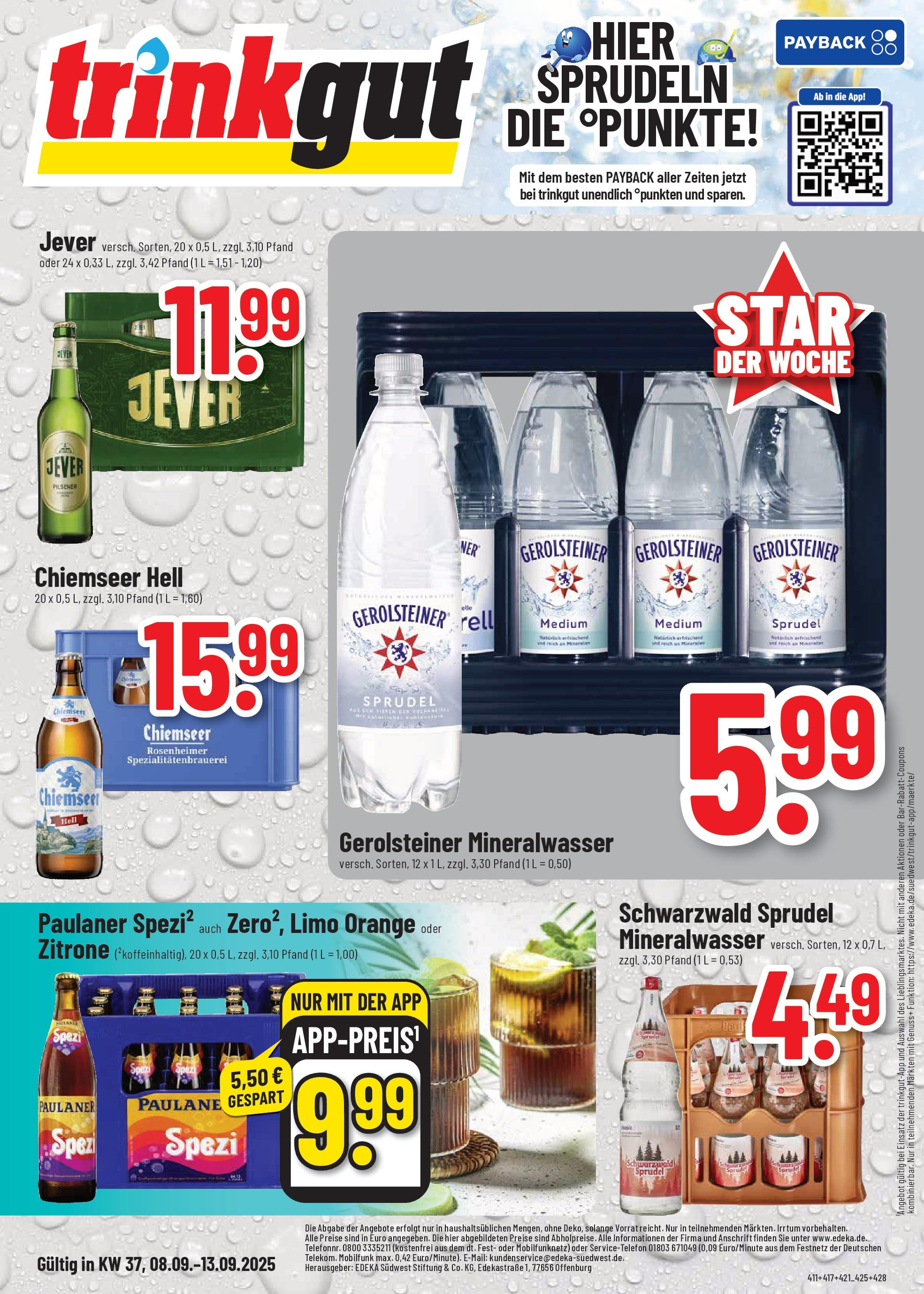Trinkgut - trinkgut: Wochenangebote (ab 07.09.2025) » Angebote ab Montag | Seite: 1 | Produkte: Mineralwasser, Zitrone, Jever, Paulaner Trinkgut - trinkgut: Wochenangebote (ab 07.09.2025) » Angebote online | Seite: 1 | Produkte: Mineralwasser, Zitrone, Jever, Paulaner