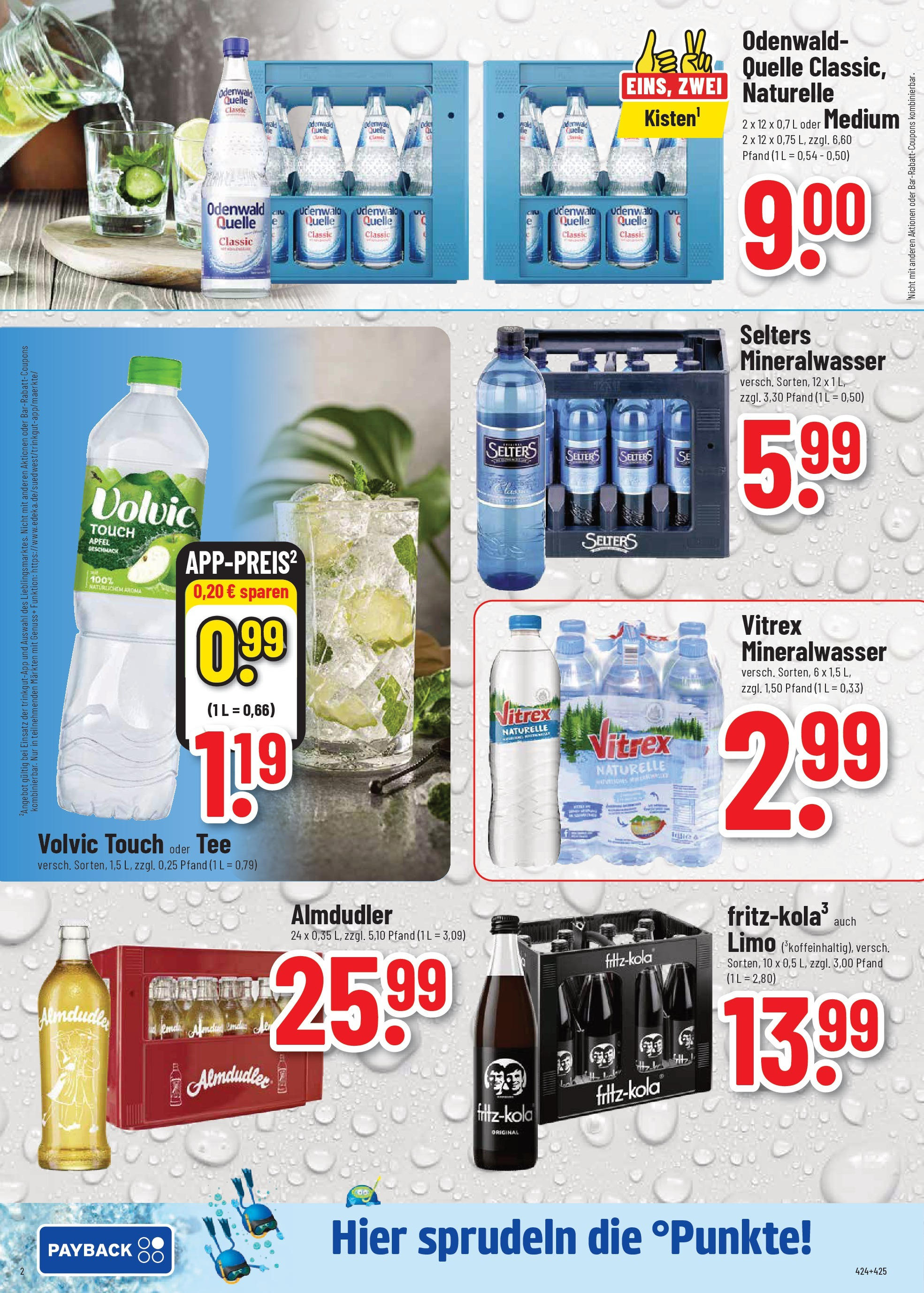 Trinkgut - trinkgut: Wochenangebote (ab 07.09.2025) » Angebote online | Seite: 2 | Produkte: Volvic touch, Mineralwasser, Tee, Volvic
