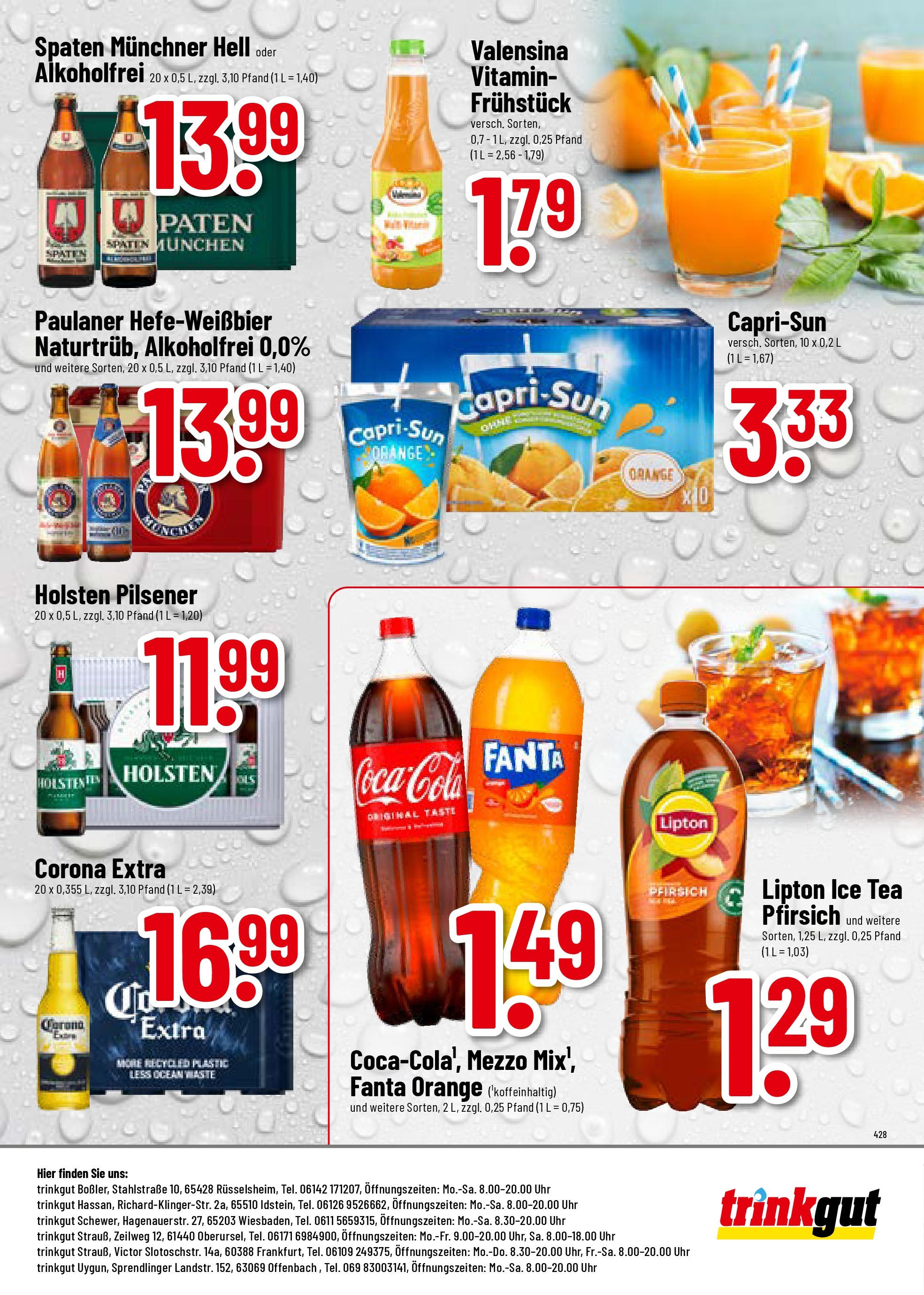 Trinkgut - trinkgut: Wochenangebote (ab 07.09.2025) » Angebote ab Montag | Seite: 8 | Produkte: Fanta, Holsten, Pfirsich, Uhr Trinkgut - trinkgut: Wochenangebote (ab 07.09.2025) » Angebote online | Seite: 8 | Produkte: Fanta, Holsten, Pfirsich, Uhr