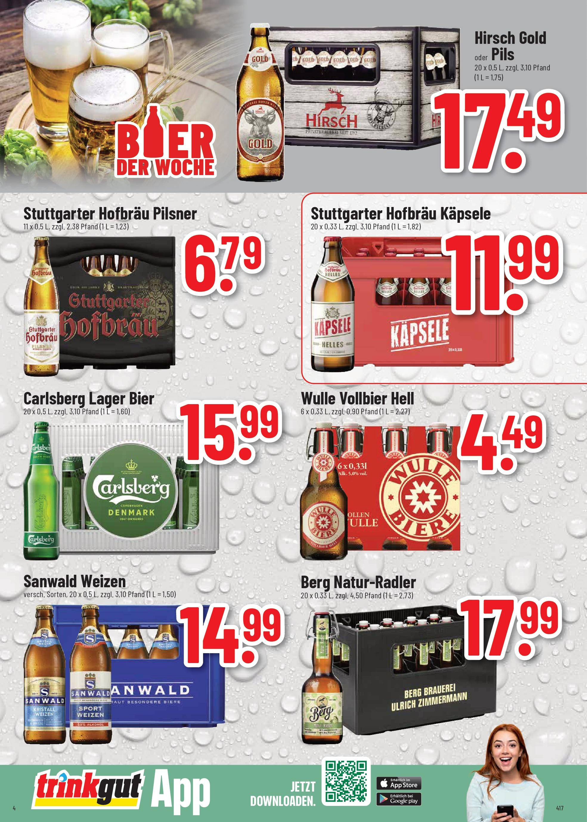 Trinkgut - trinkgut: Wochenangebote (ab 07.09.2025) » Angebote ab Montag | Seite: 4 | Produkte: Carlsberg, Bier, Pils Trinkgut - trinkgut: Wochenangebote (ab 07.09.2025) » Angebote online | Seite: 4 | Produkte: Carlsberg, Bier, Pils