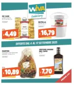 Wiva Cash&Carry Offerte dal 4 al 17 settembre 2025 - al 17.09.2025