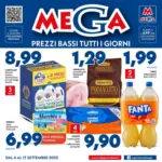 Supermercati Mega Prezzi bassi tutti i giorni - al 17.09.2025