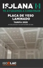Isolana PLACA DE YESO LAMINADO - TARIFA ISOLANA - hasta el 30.11.2025