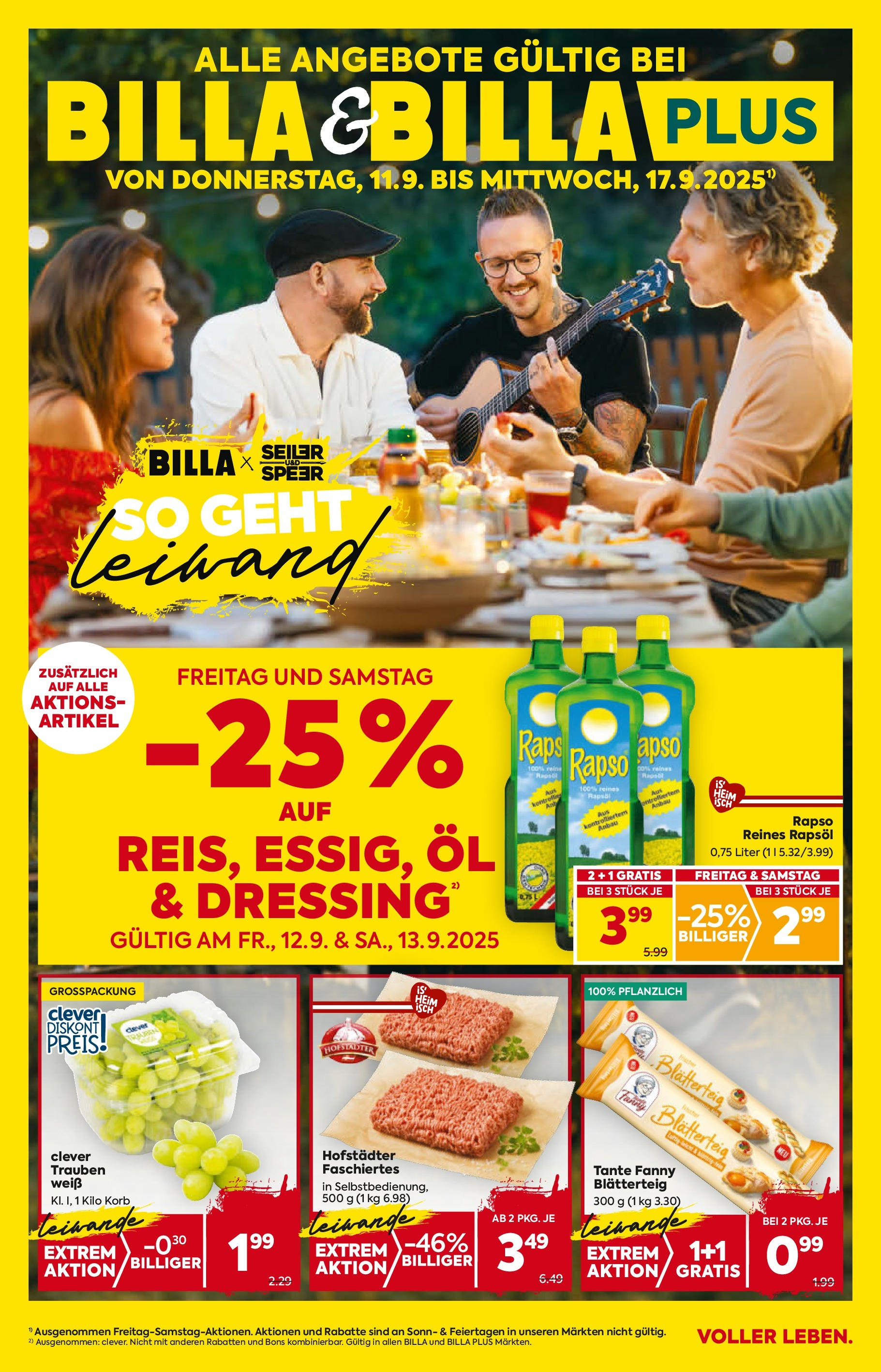 Billa Flugblatt - Eggendorf, Scheibbs, Kilb ab 11.09.2025 ✳️ Angebote, Prospekt | Seite: 1 | Produkte: Korb, Öl Billa Flugblatt - Eggendorf, Scheibbs, Kilb ab 11.09.2025 - Angebote, Prospekt | Seite: 1 | Produkte: Korb, Öl