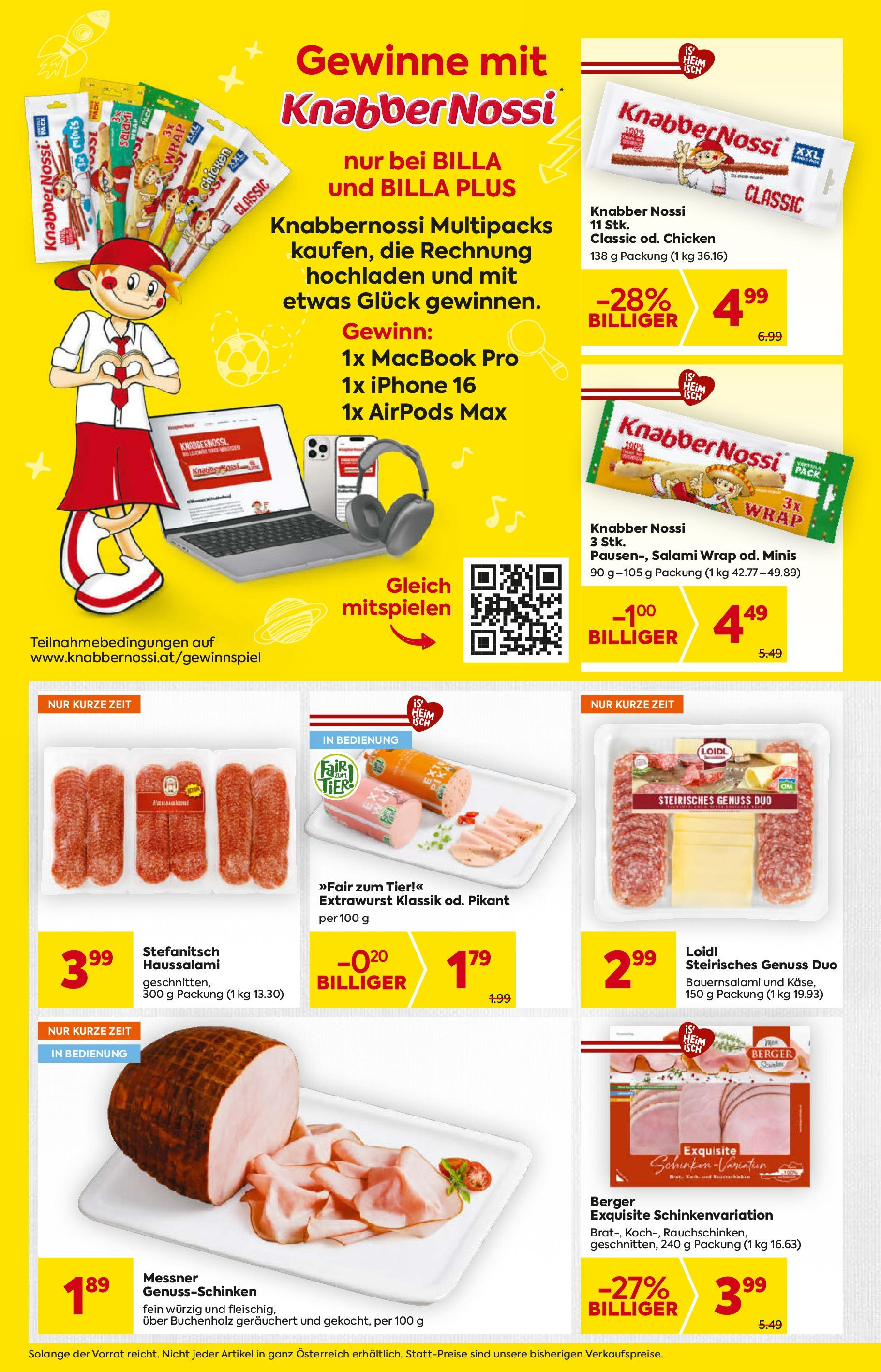 Billa Flugblatt - Eggendorf, Scheibbs, Kilb ab 11.09.2025 ✳️ Angebote, Prospekt | Seite: 6 | Produkte: Iphone, Macbook, Salami, Airpods Billa Flugblatt - Eggendorf, Scheibbs, Kilb ab 11.09.2025 - Angebote, Prospekt | Seite: 6 | Produkte: Iphone, Macbook, Salami, Airpods