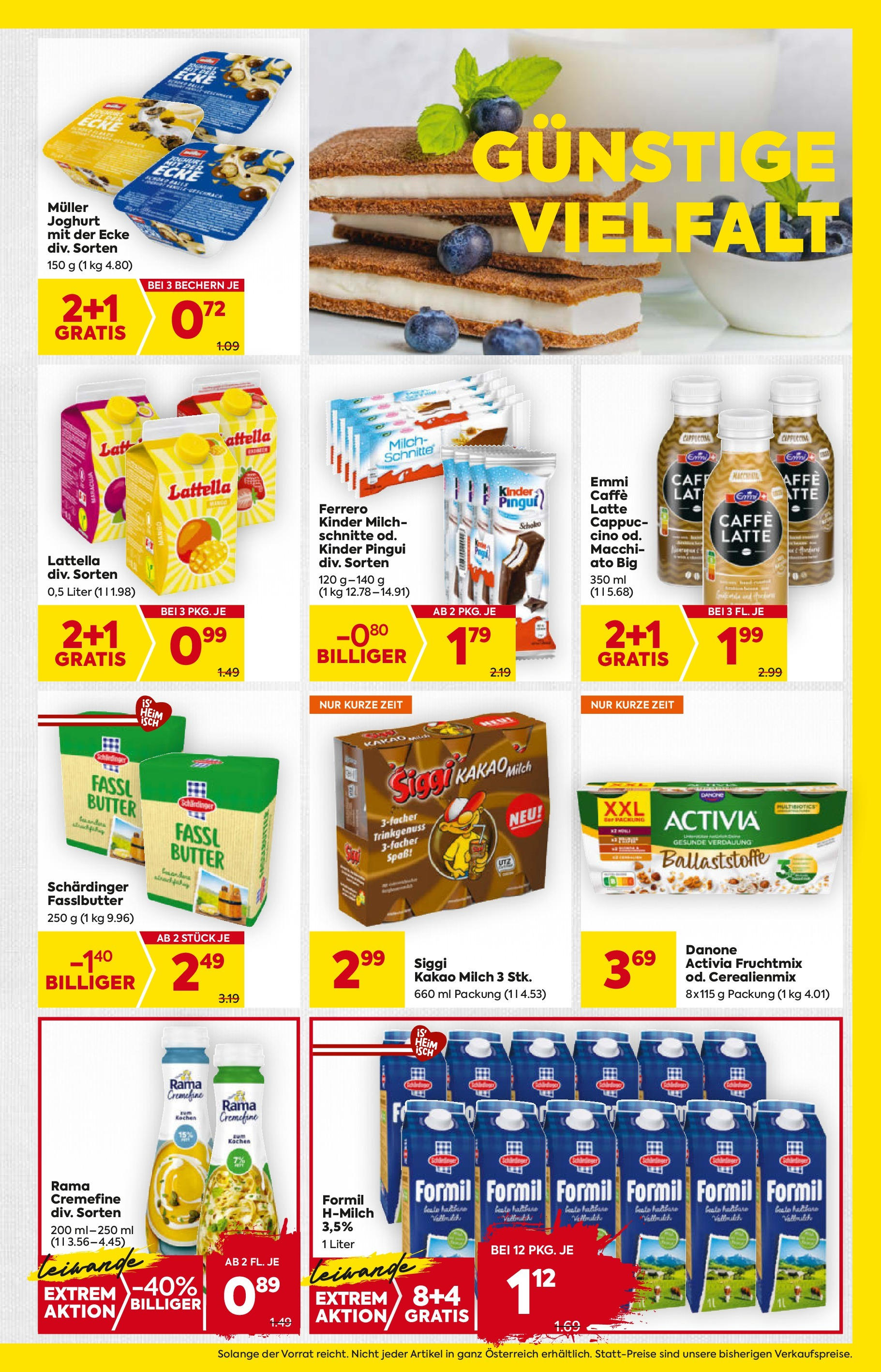 Billa Flugblatt - Eggendorf, Scheibbs, Kilb ab 11.09.2025 ✳️ Angebote, Prospekt | Seite: 9 | Produkte: Milch, Butter, Joghurt Billa Flugblatt - Eggendorf, Scheibbs, Kilb ab 11.09.2025 - Angebote, Prospekt | Seite: 9 | Produkte: Milch, Butter, Joghurt