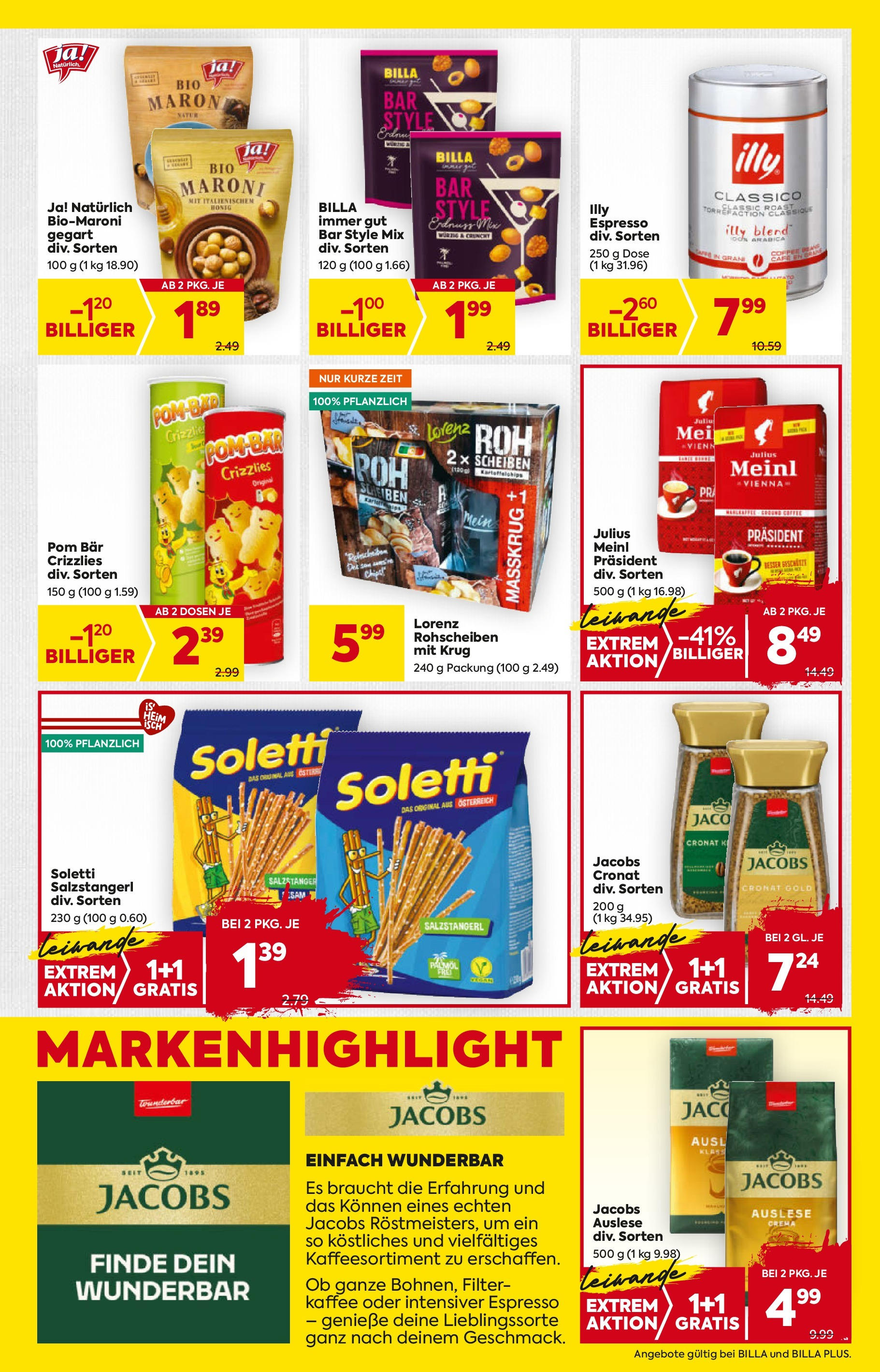 Billa Flugblatt - Eggendorf, Scheibbs, Kilb ab 11.09.2025 ✳️ Angebote, Prospekt | Seite: 11 | Produkte: Kaffee Billa Flugblatt - Eggendorf, Scheibbs, Kilb ab 11.09.2025 - Angebote, Prospekt | Seite: 11 | Produkte: Kaffee