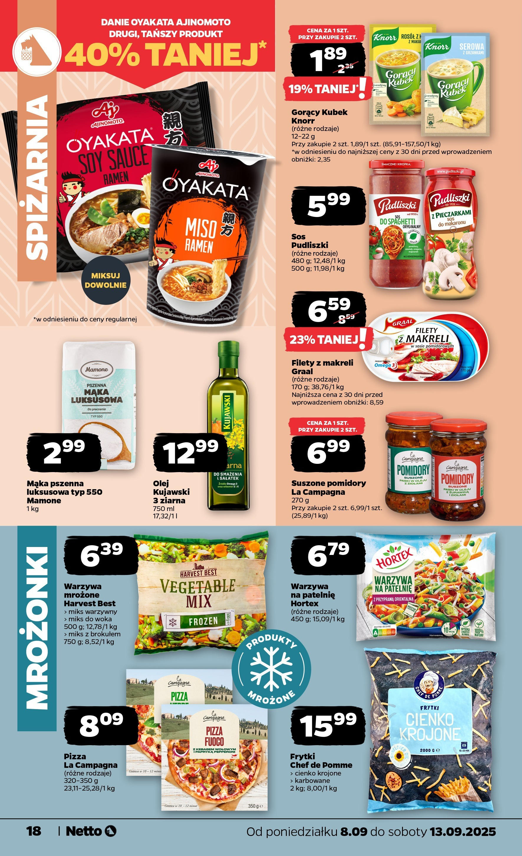 Netto - NETTO T37A ważne do 13.09 od 07.09.2025 | Promocje | Strona: 18 | Produkty: Pomidory suszone, Patelnie, Pizza, Pomidory Netto - NETTO T37A ważne do 13.09 od 07.09.2025 - Aktualne promocje | Strona: 18 | Produkty: Pomidory suszone, Patelnie, Pizza, Pomidory