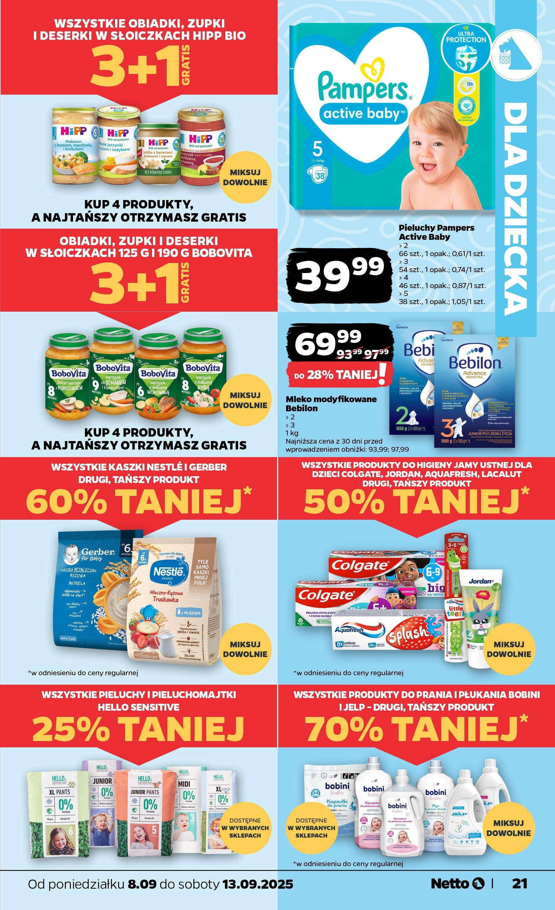 Netto - NETTO T37A ważne do 13.09 od 07.09.2025 | Promocje | Strona: 21 | Produkty: Mleko, Jabłka, Marchewka, Owoce Netto - NETTO T37A ważne do 13.09 od 07.09.2025 - Aktualne promocje | Strona: 21 | Produkty: Mleko, Jabłka, Marchewka, Owoce