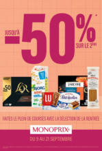Monoprix CATALOGUE PROMOTIONNEL - au 21.09.2025