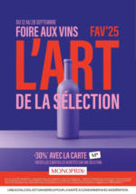 Monoprix GUIDE FOIRE AUX VINS - au 28.09.2025