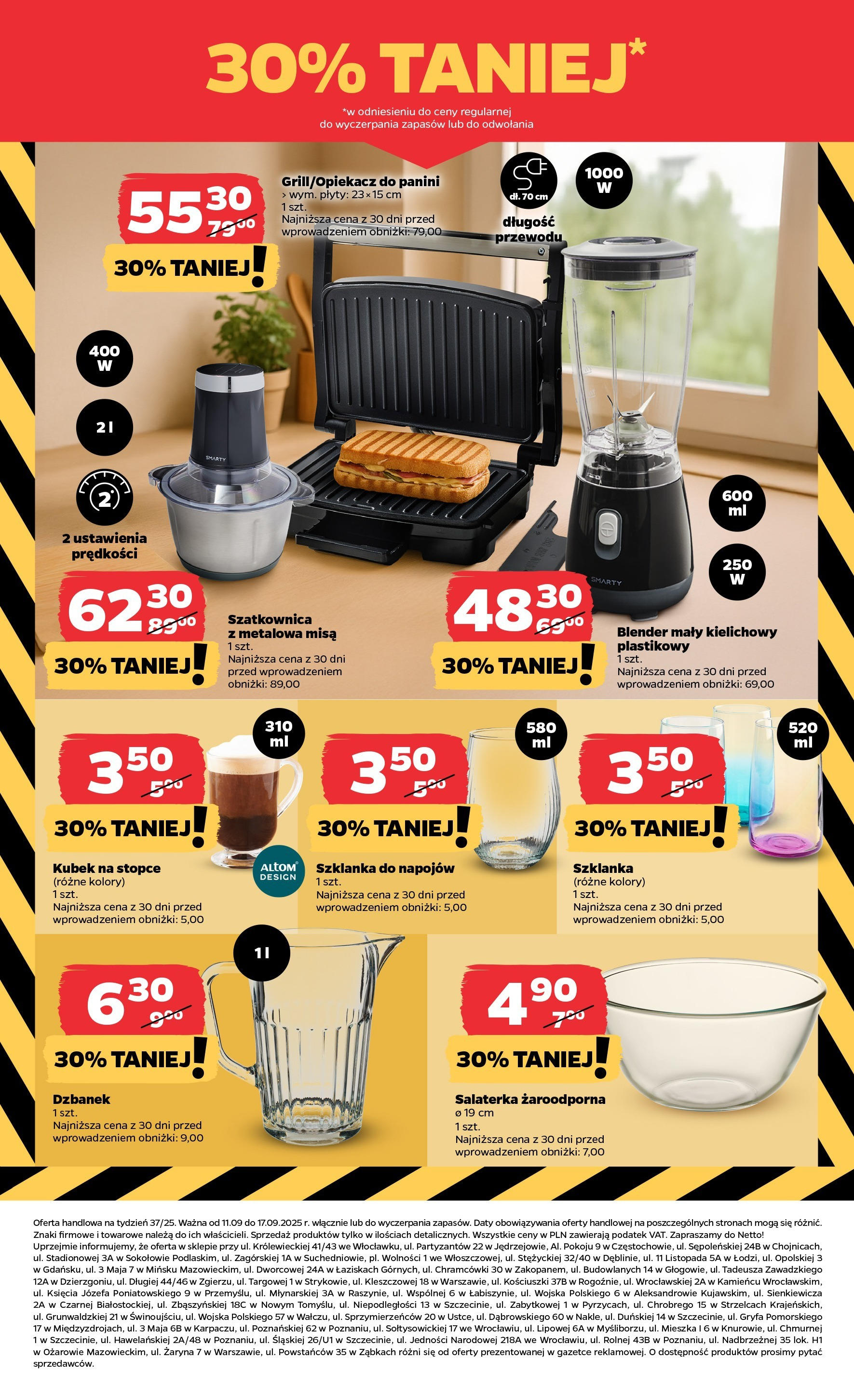 Netto - NETTO T37B NON Food ważne do 17.09 od 10.09.2025 | Promocje | Strona: 8 | Produkty: Dzbanek, Plyty, Panini, Blender Netto - NETTO T37B NON Food ważne do 17.09 od 10.09.2025 - Aktualne promocje | Strona: 8 | Produkty: Dzbanek, Plyty, Panini, Blender