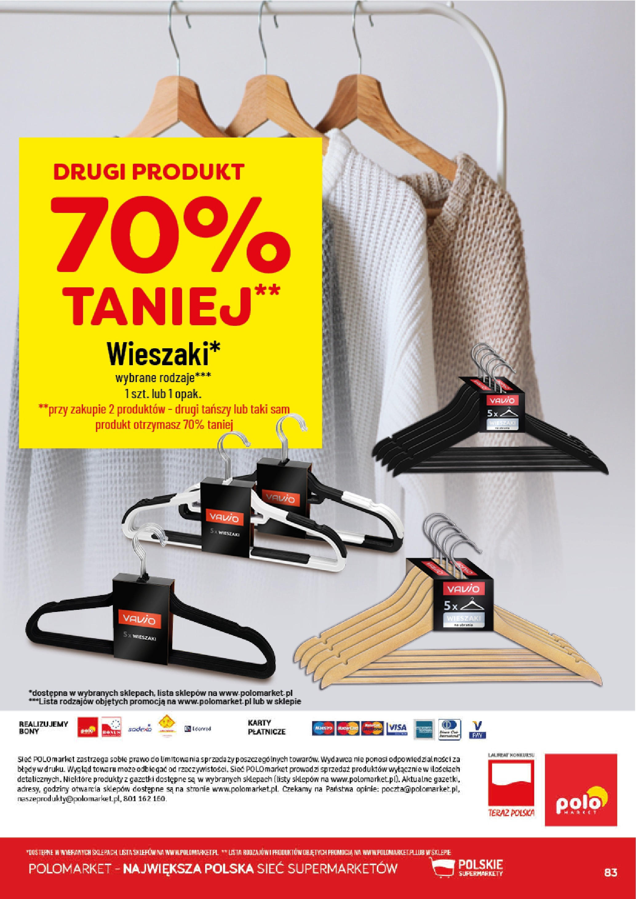 POLOmarket gazetka od jutra (03.09.2025) - Nowa PDF | Strona: 12 | Produkty: Wieszaki