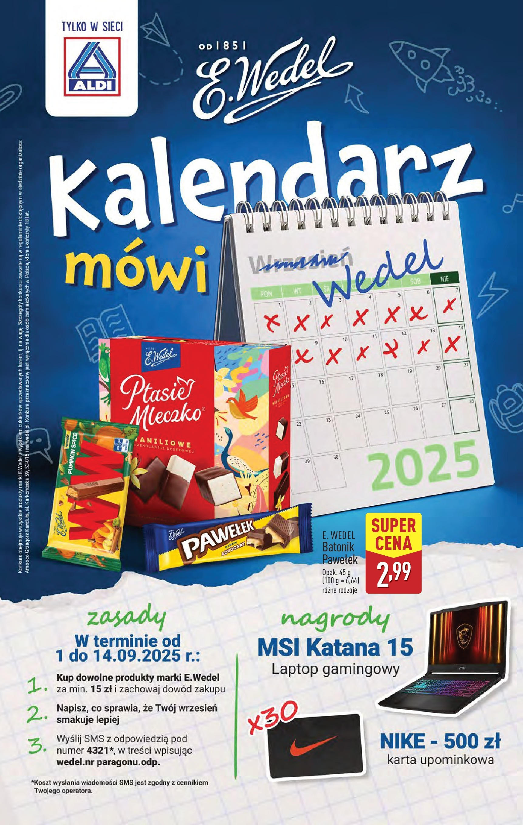 Aldi - Super ceny w ALDI do 13.09 od 07.09.2025 | Nowa PDF gazetka | Strona: 15 | Produkty: Karta, Laptop, Kalendarz Aldi - Super ceny w ALDI do 13.09 od 07.09.2025 - Ulotka PDF, promocje | Strona: 15 | Produkty: Karta, Laptop, Kalendarz