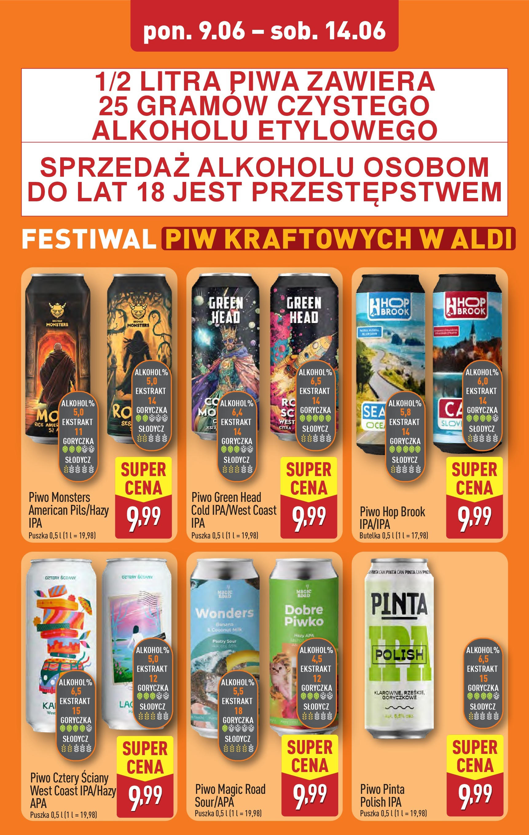 Aldi - Super ceny w ALDI do 13.09 od 07.09.2025 | Nowa PDF gazetka | Strona: 20 | Produkty: Piwo Aldi - Super ceny w ALDI do 13.09 od 07.09.2025 - Ulotka PDF, promocje | Strona: 20 | Produkty: Piwo