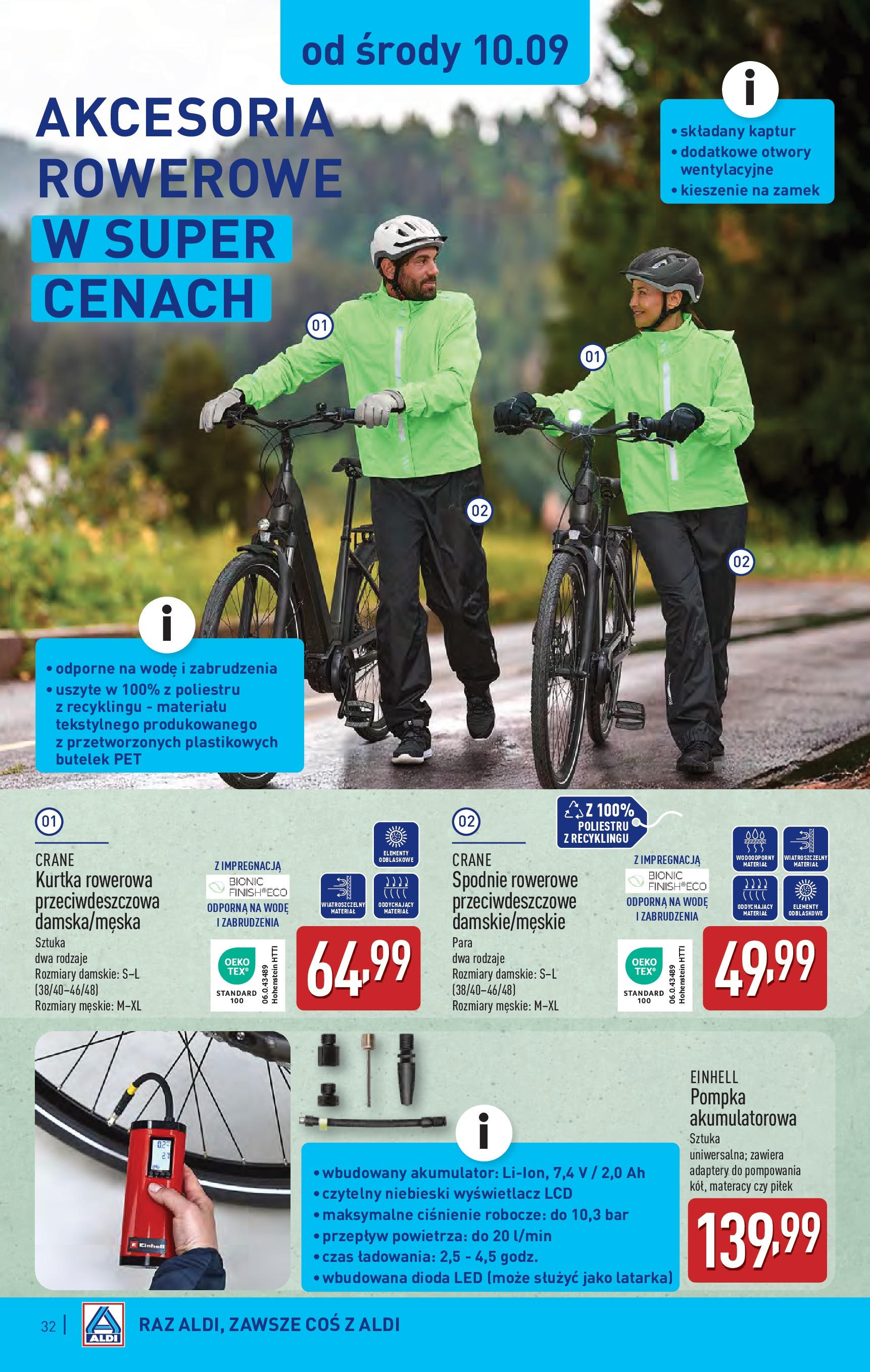 Aldi - Super ceny w ALDI do 13.09 od 07.09.2025 | Nowa PDF gazetka | Strona: 32 | Produkty: Kurtka, Spodnie Aldi - Super ceny w ALDI do 13.09 od 07.09.2025 - Ulotka PDF, promocje | Strona: 32 | Produkty: Kurtka, Spodnie