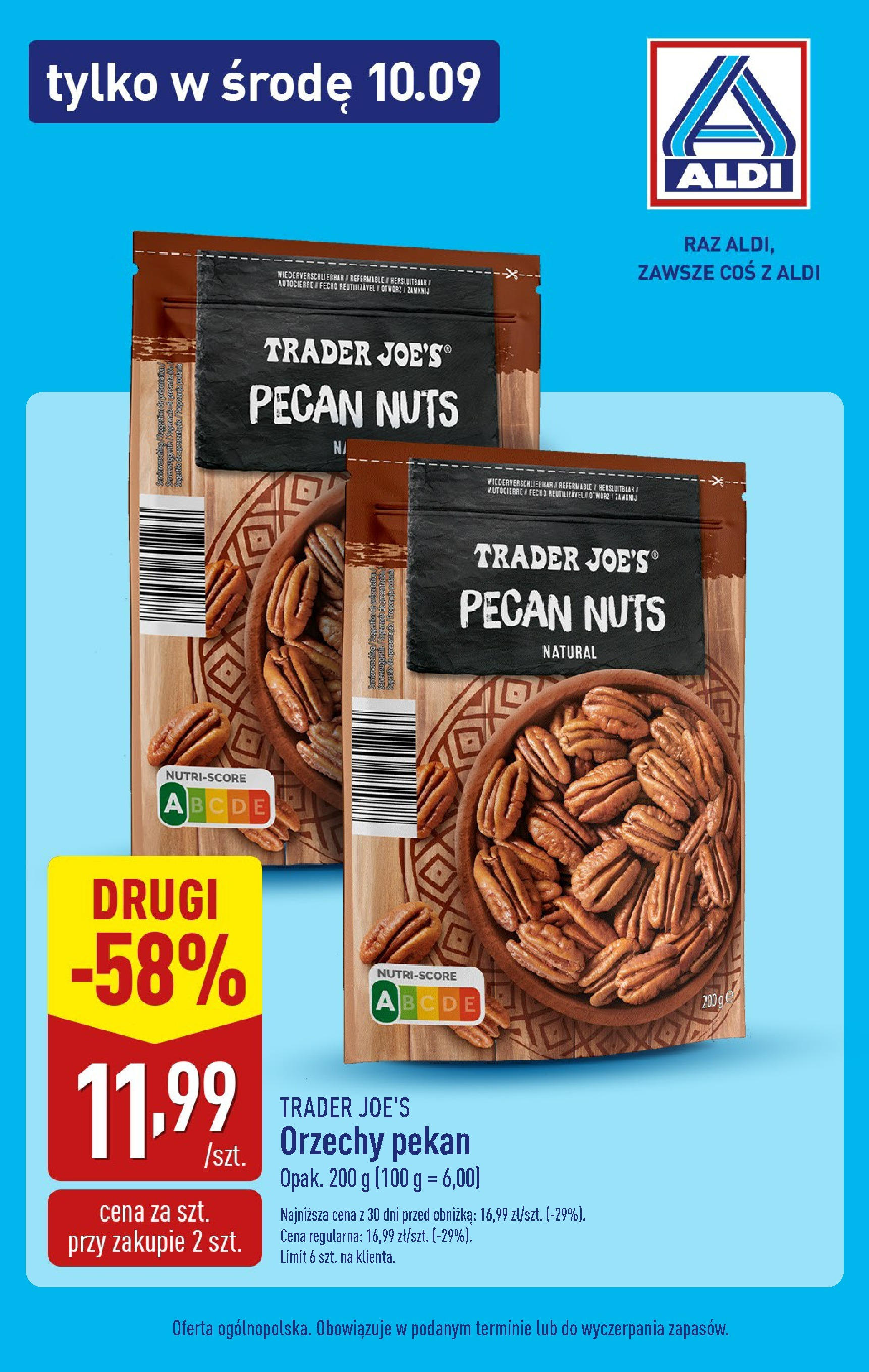 Aldi Gazetka - Tylko w środę od 10.09.2025 - Ulotka PDF, promocje | Strona: 2 | Produkty: Orzechy