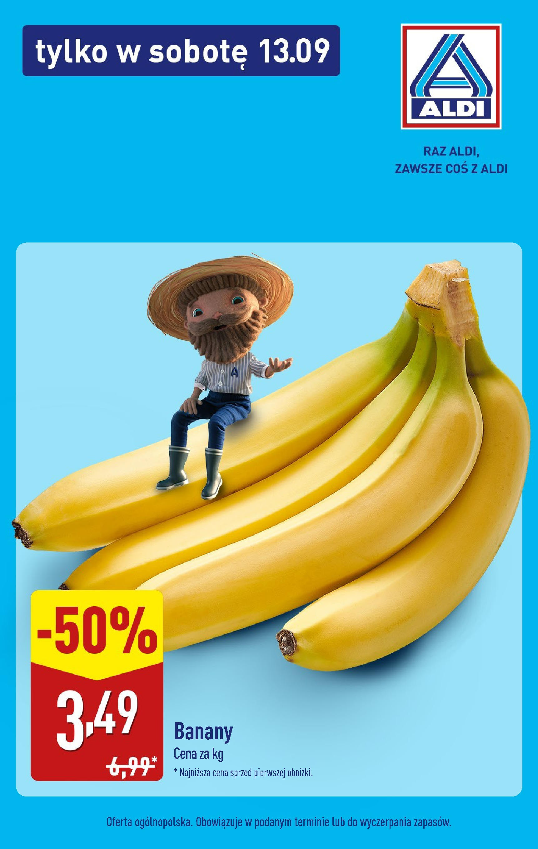 Aldi - Super sobota w ALDI od 12.09.2025 - Ulotka PDF, promocje | Strona: 2 | Produkty: Banany