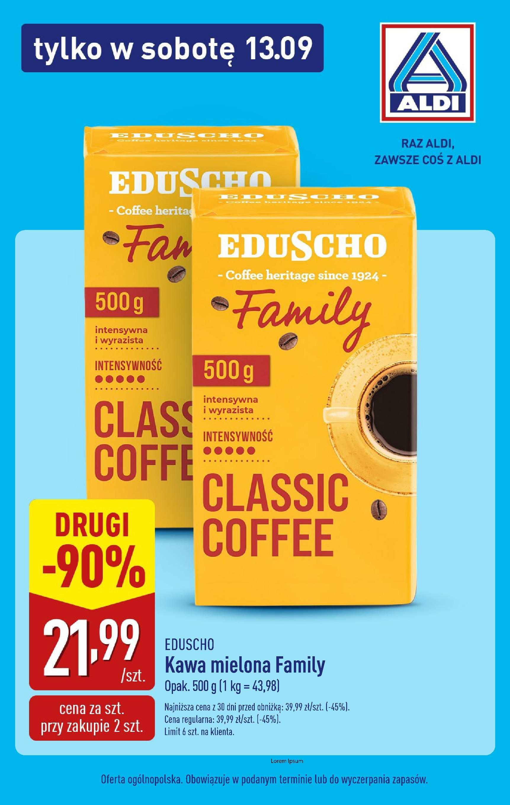 Aldi - Super sobota w ALDI od 12.09.2025 - Ulotka PDF, promocje | Strona: 4 | Produkty: Kawa