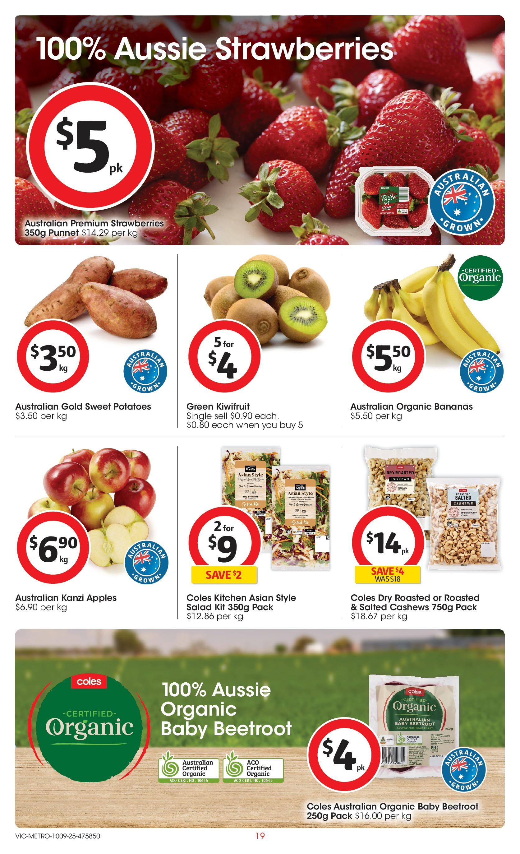 ﻿﻿Coles catalogue valid from 10/09/2025 > Online Australia | Page: 19 | Products: Apples, Bananas, Strawberries, Potatoes