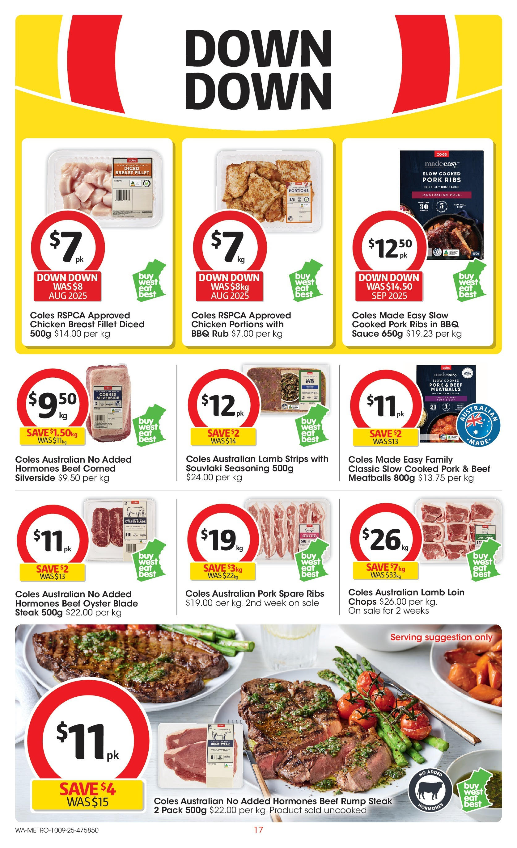 Coles catalogue from 10/09/2025 > Big discounts | Page: 17 | Products: BBQ Sauce, Lamb, Steak, Sauce Coles catalogue valid from 10/09/2025 > Online Australia | Page: 17 | Products: BBQ Sauce, Lamb, Steak, Sauce