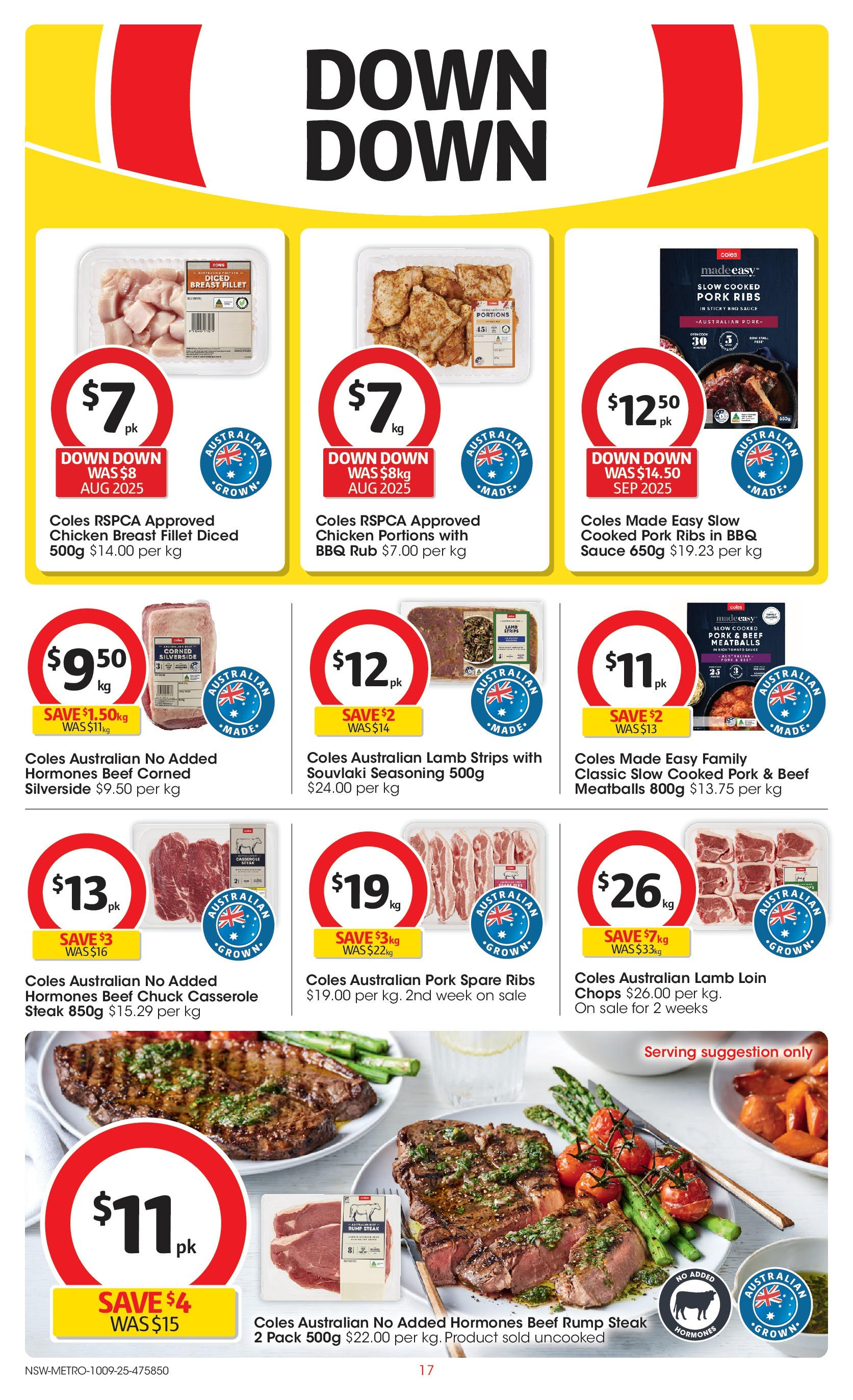 ﻿﻿Coles catalogue valid from 10/09/2025 > Online Australia | Page: 17 | Products: Beer, Pork, Beef, Sauce