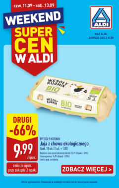 Pogląd oferty "Aldi Gazetka - Promocje weekend" - ważna od 11.09.2025
