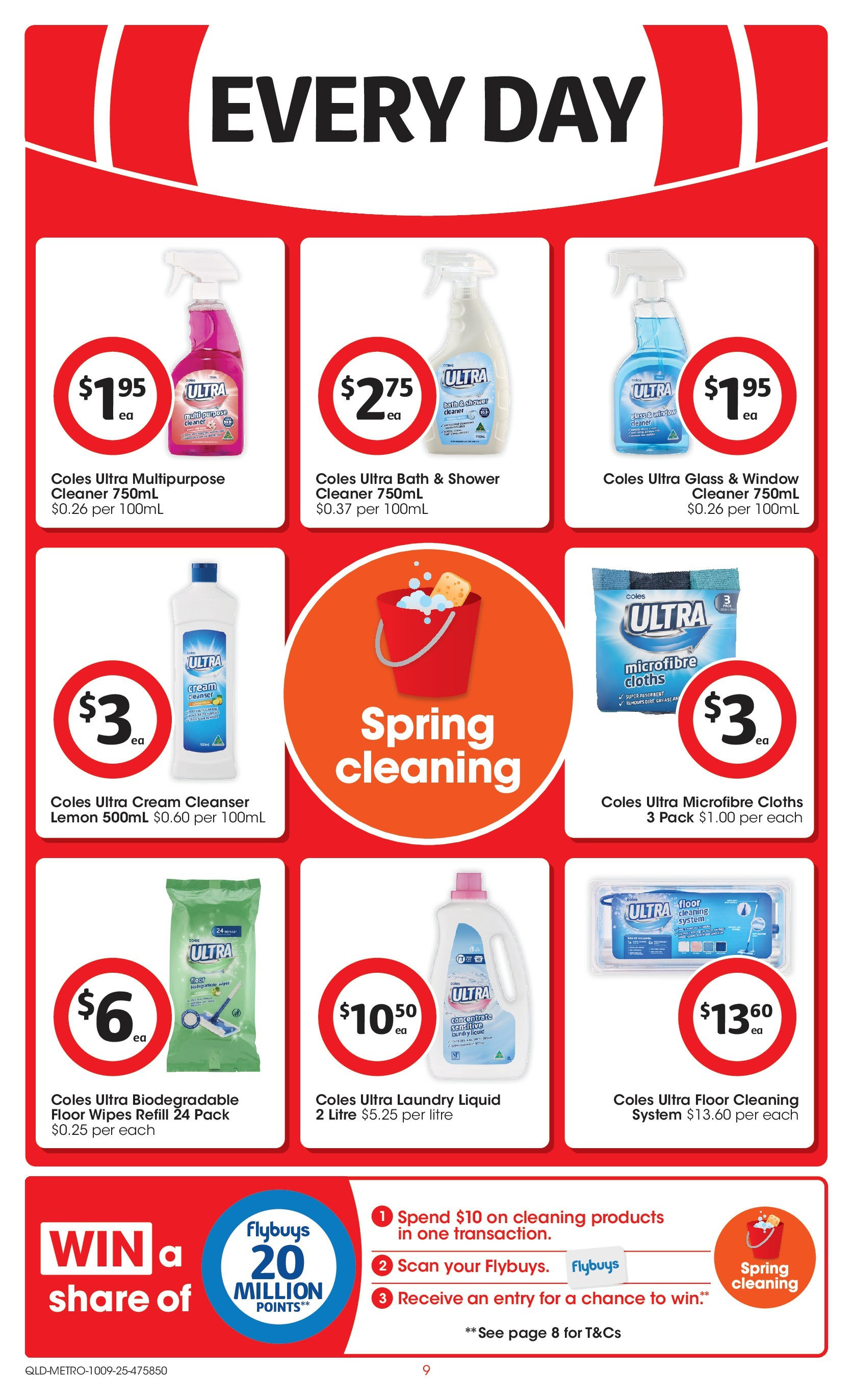 Coles catalogue from 10/09/2025 > Big discounts | Page: 9 | Products: Cream, Lemon, Laundry, Multipurpose Coles catalogue valid from 10/09/2025 > Online Australia | Page: 9 | Products: Cream, Lemon, Laundry, Multipurpose