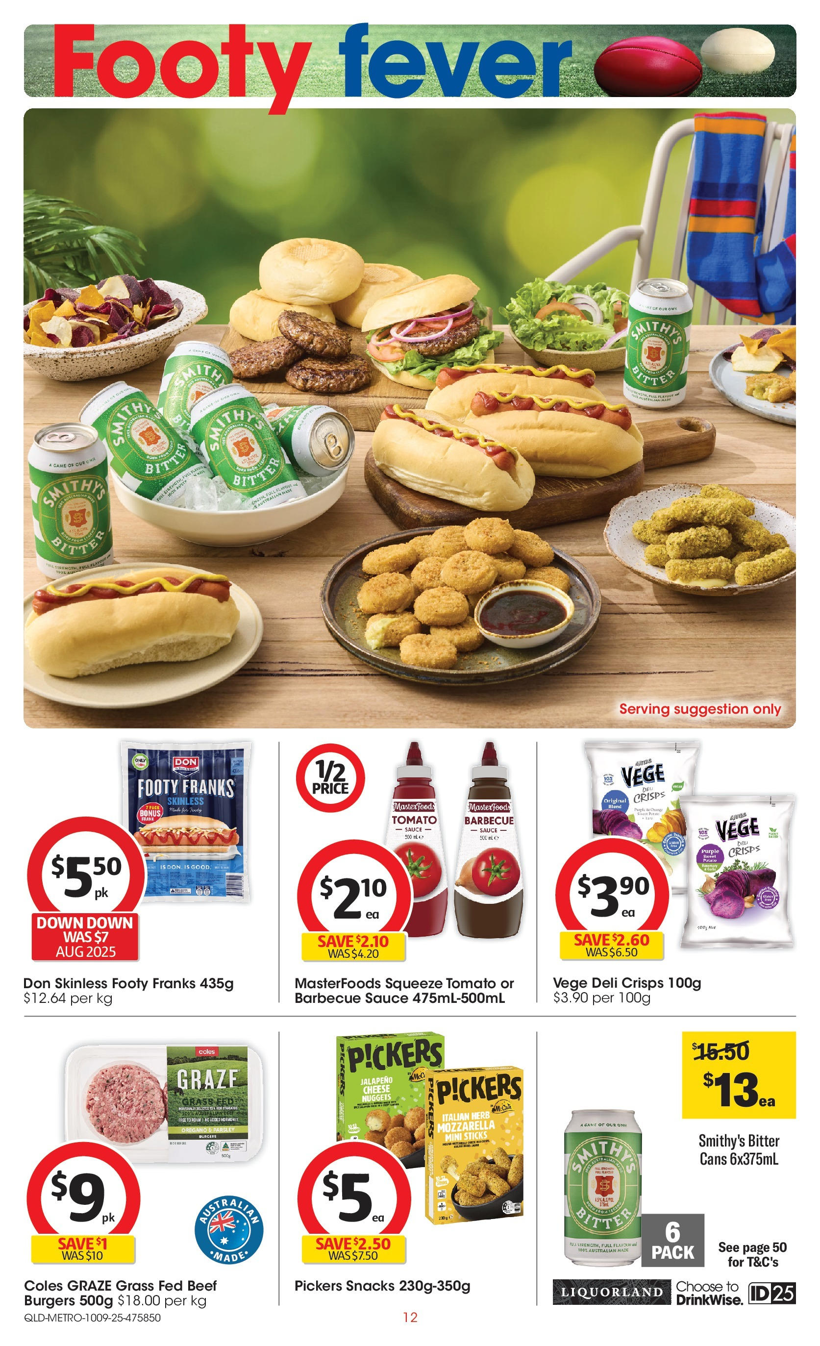 Coles catalogue from 10/09/2025 > Big discounts | Page: 12 | Products: Grass, Herb, Cheese, Game Coles catalogue valid from 10/09/2025 > Online Australia | Page: 12 | Products: Grass, Herb, Cheese, Game