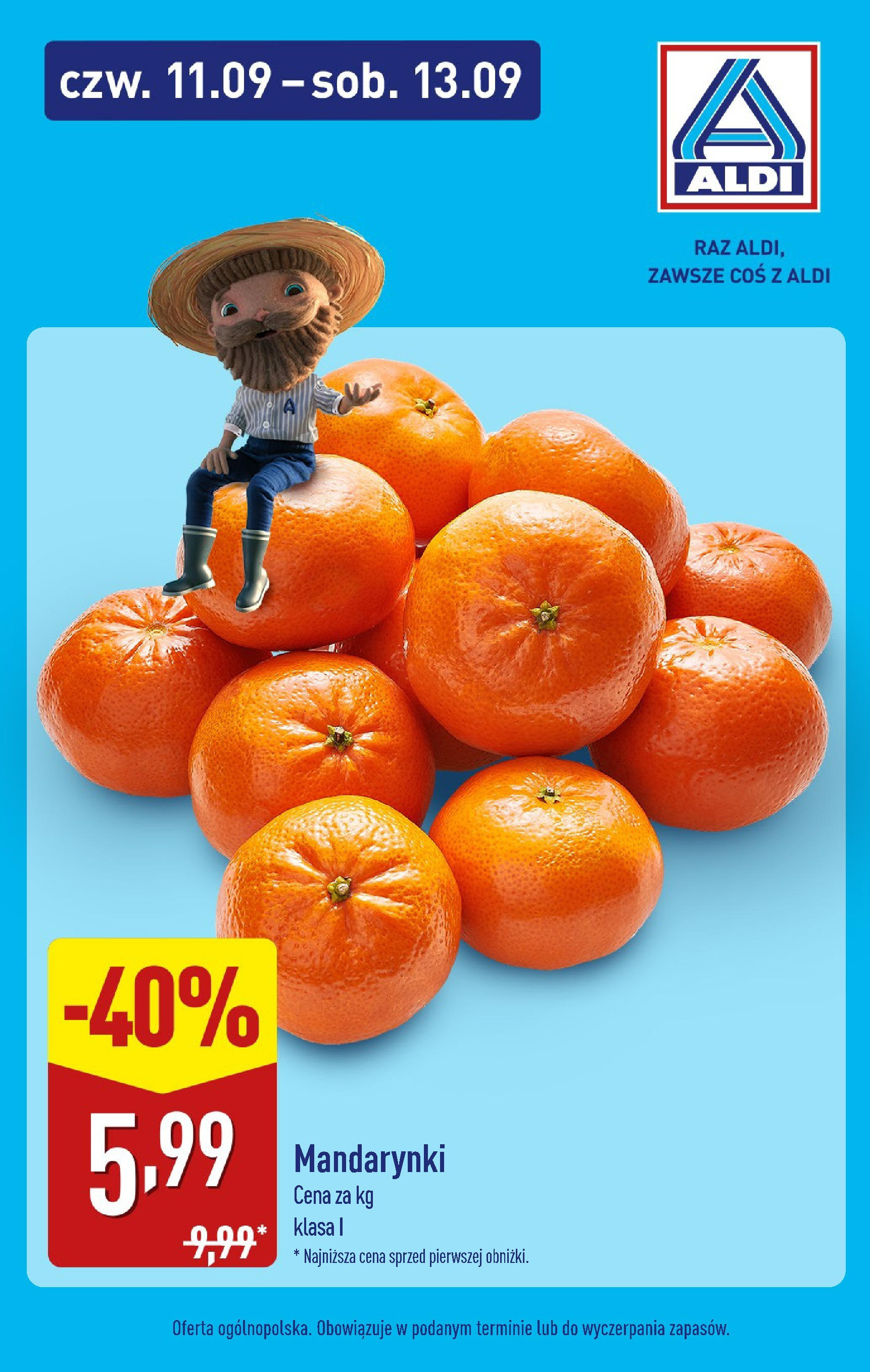 Aldi Gazetka - Promocje weekend od 11.09.2025 - Ulotka PDF, promocje | Strona: 5 | Produkty: Mandarynki