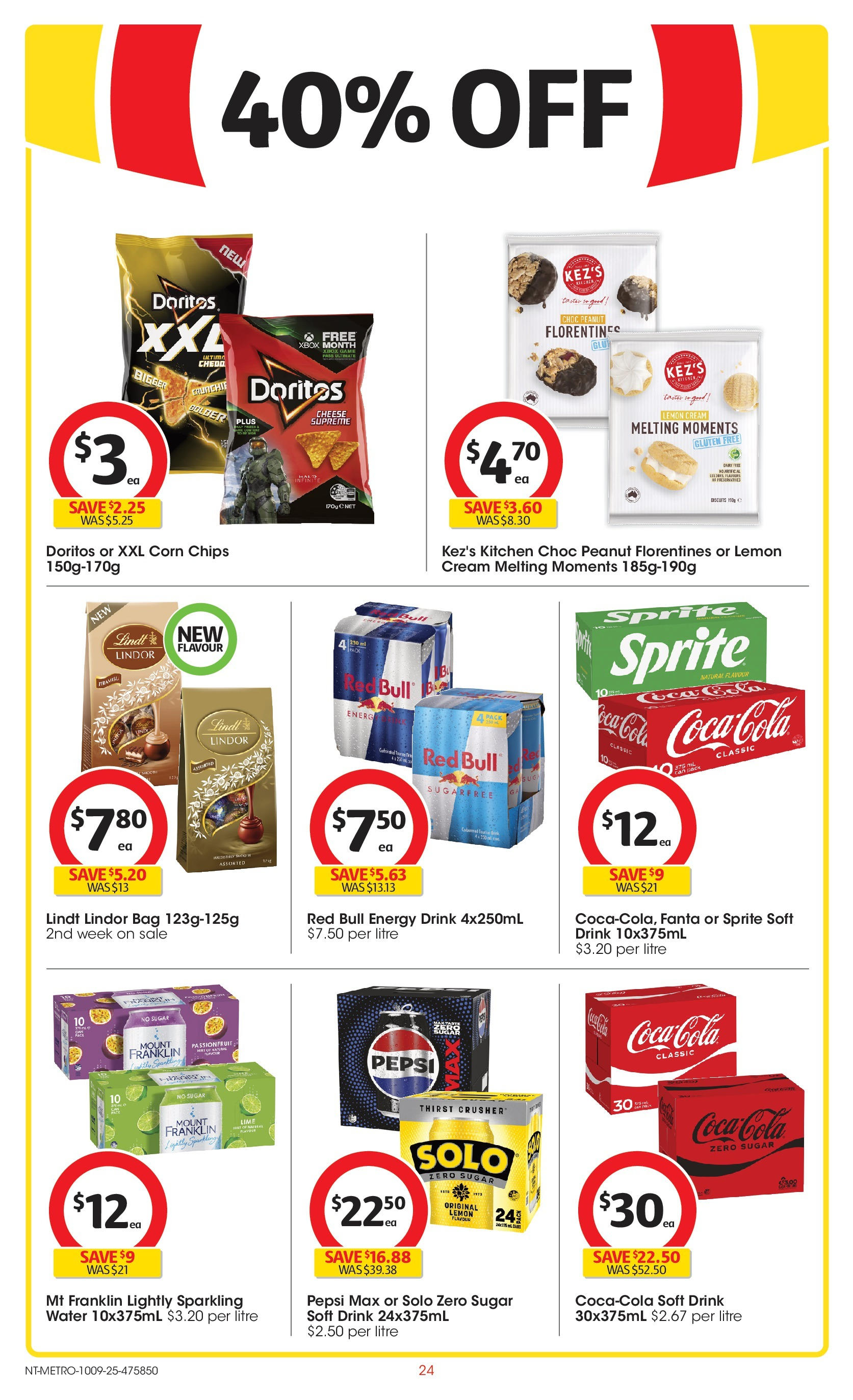 ﻿﻿Coles catalogue valid from 10/09/2025 > Online Australia | Page: 24 | Products: Coca Cola, Pepsi, Pepsi Max, Game