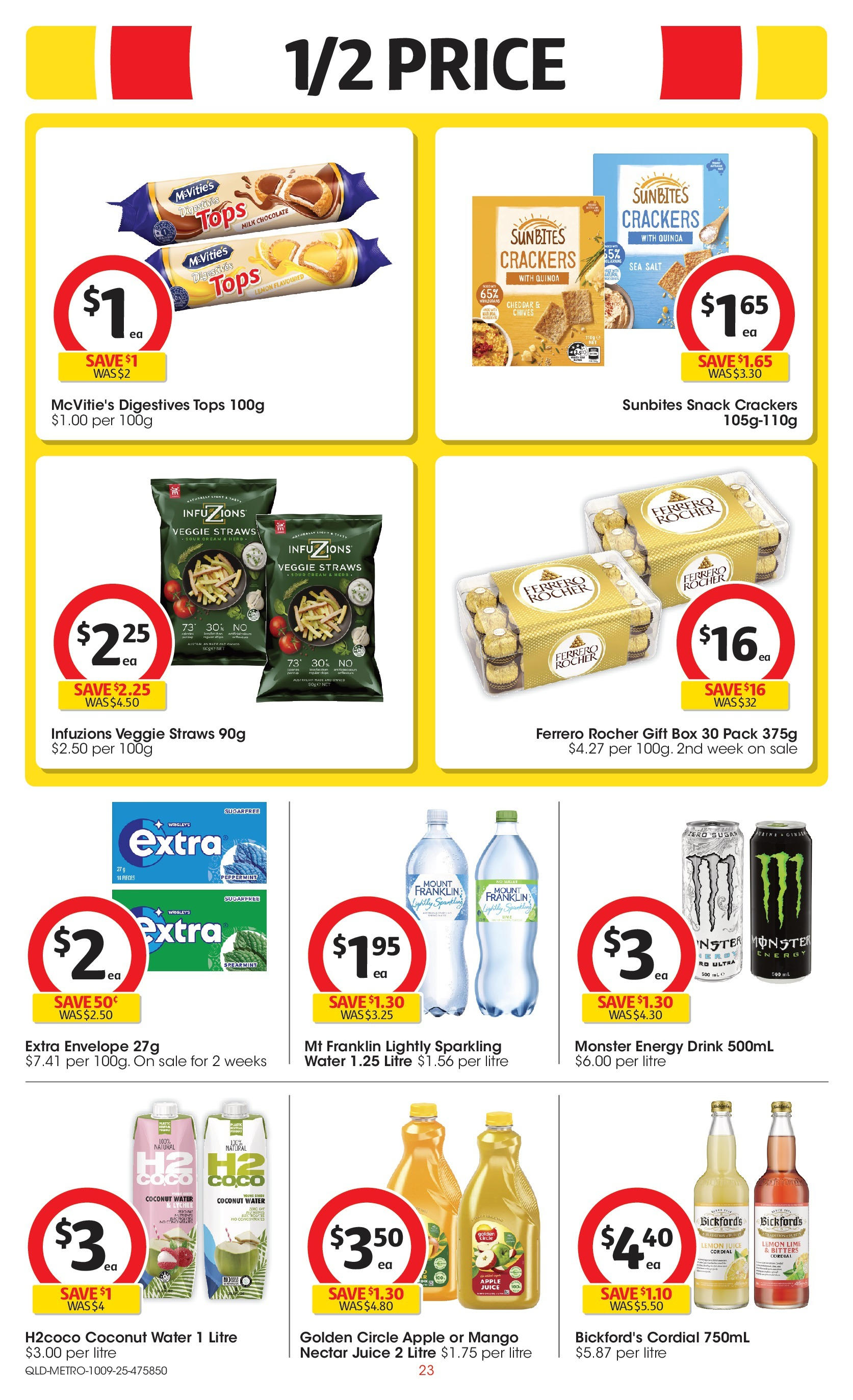 Coles catalogue from 10/09/2025 > Big discounts | Page: 23 | Products: Chocolate, Juice, Sour cream, Sugar Coles catalogue valid from 10/09/2025 > Online Australia | Page: 23 | Products: Chocolate, Juice, Sour cream, Sugar