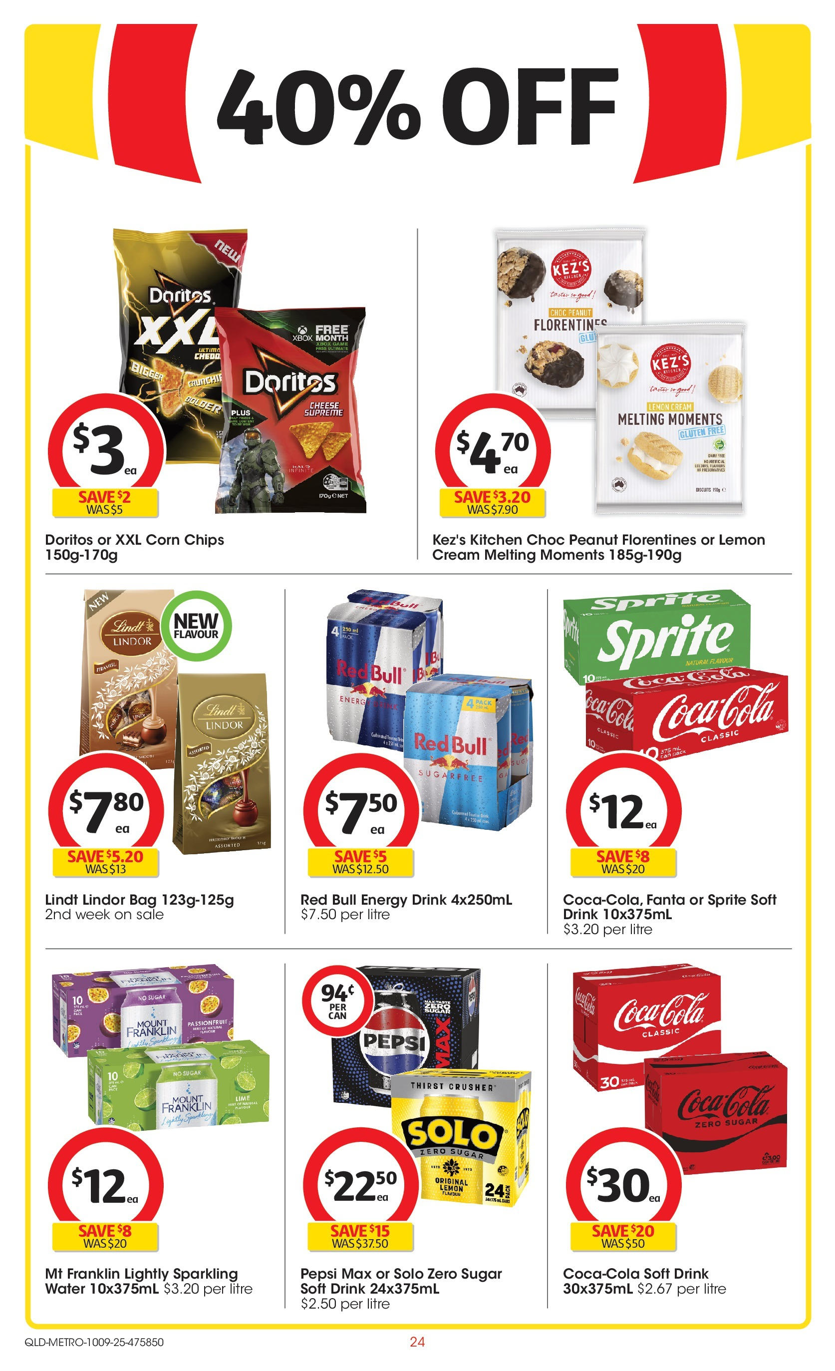 Coles catalogue from 10/09/2025 > Big discounts | Page: 24 | Products: Energy drink, Passionfruit, Cream, Sugar Coles catalogue valid from 10/09/2025 > Online Australia | Page: 24 | Products: Energy drink, Passionfruit, Cream, Sugar
